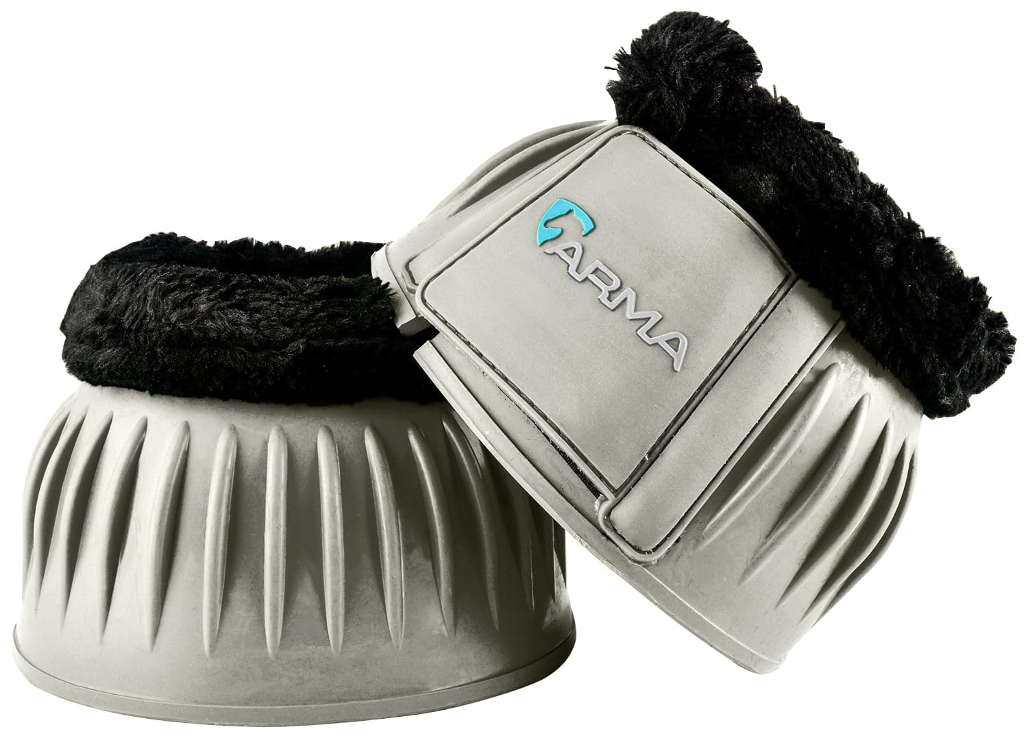Shires ARMA Fleece Trim Horse Bell Boots - Durable & Comfortable for Riding, Training, and Stable Protection