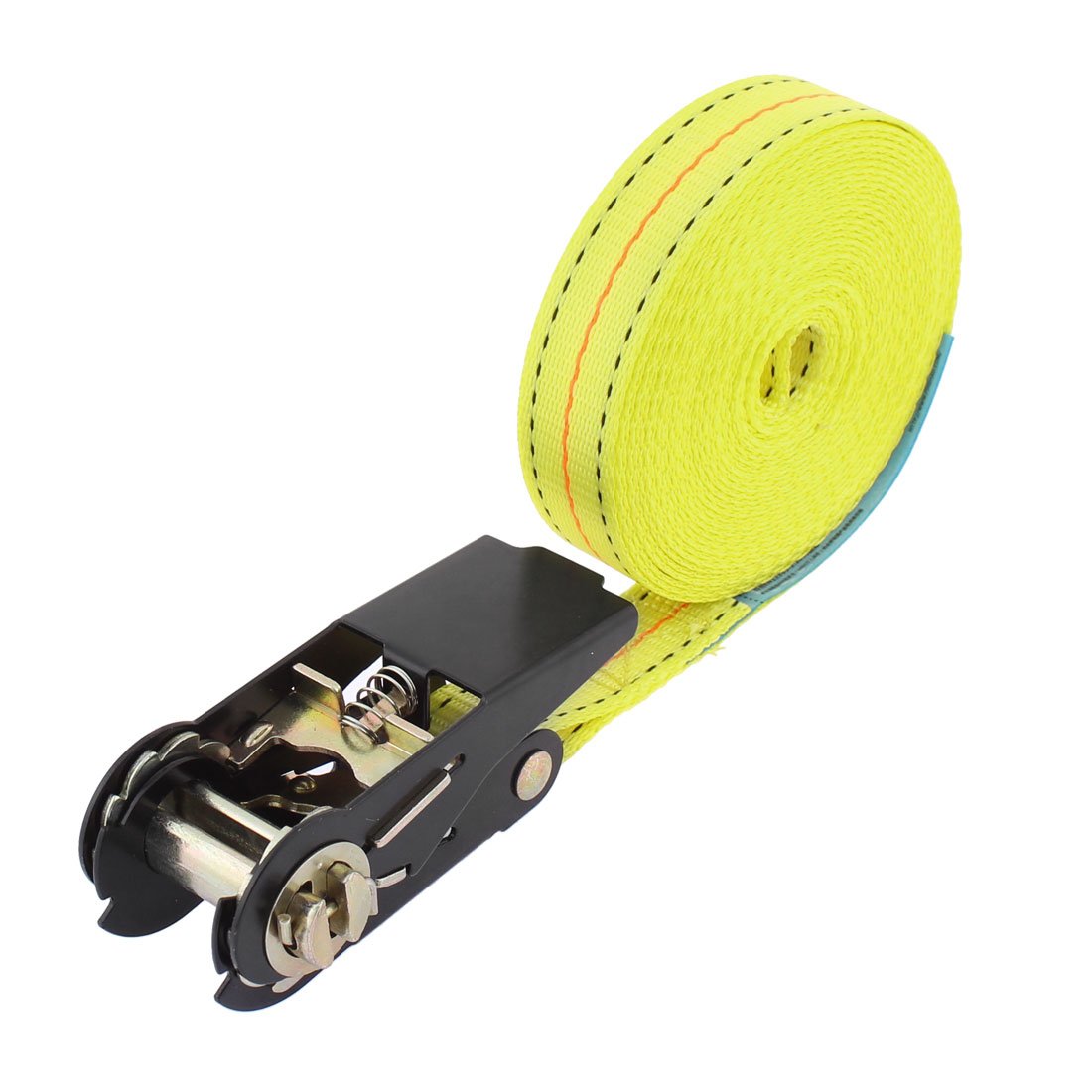 Heavy-Duty Cargo Straps - 6m Nylon Tie Down Straps with Metal Buckles for Luggage, Fall Protection & Load Securing - Yellow Restraint Ropes & Lanyards - Perfect for Travel, Moving & Truck Cargo Tie-Downs
