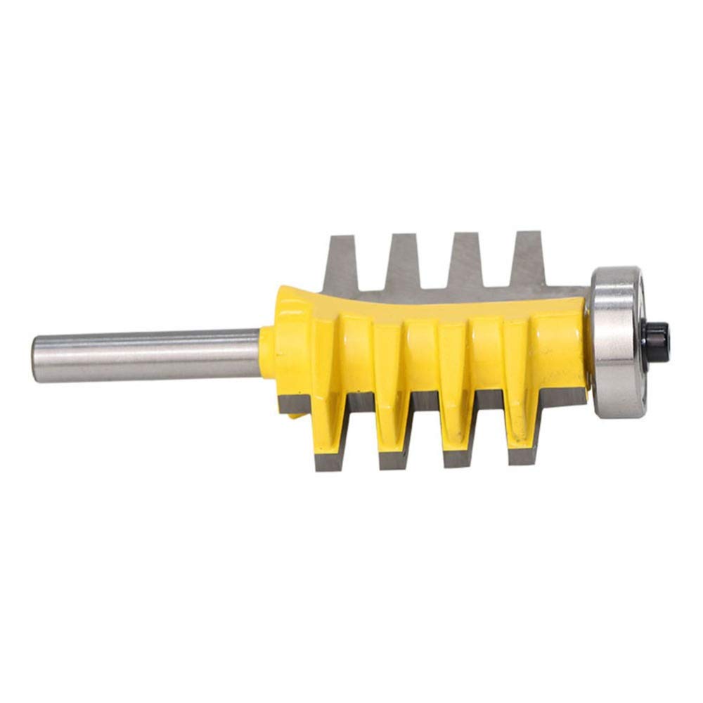 Durable 8-Handle Engraving Machine Milling Cutter - 8mm Shank Rail Reversible Finger Joint Glue Router Bit Cone Tenon Woodwork Cutter for Woodworking, DIY Projects & Furniture Making