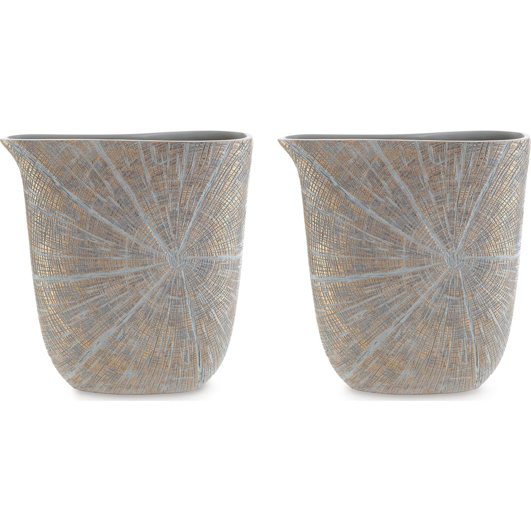 Ardenley Glass Vase Set of 2 - Modern Decorative Flower Vases for Home Decor, Wedding Centerpieces & Tabletop Display