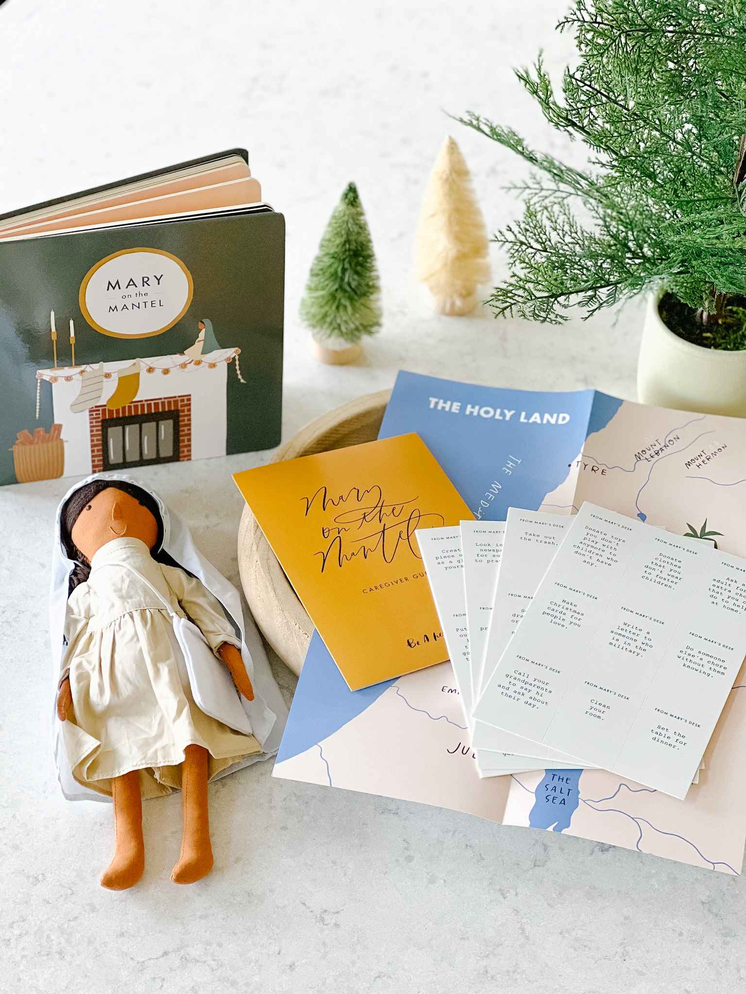 Mary on the Mantel Full Christmas Nativity Set - Perfect for Holiday Home Decor, Mantel Display & Gift Giving
