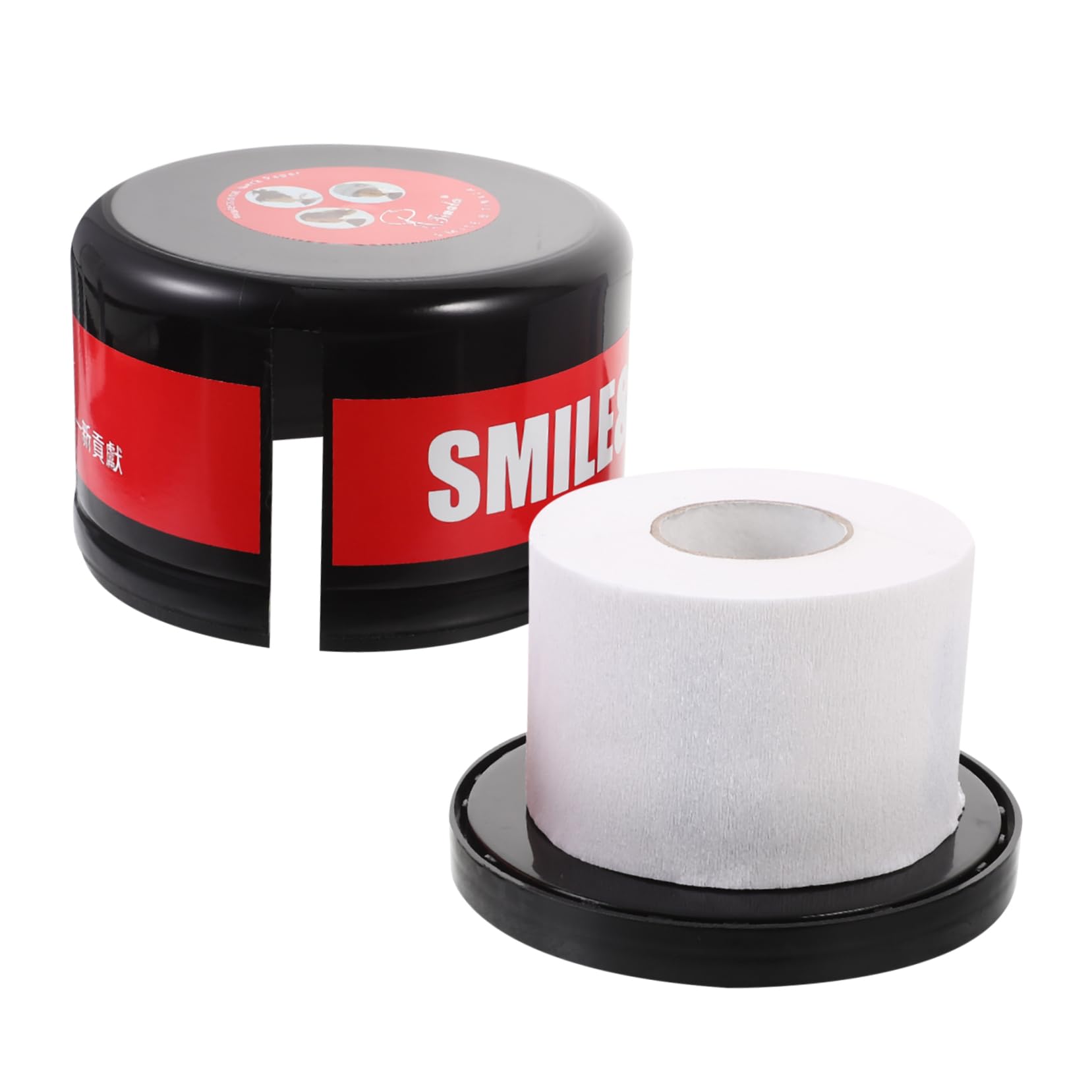 Barber Neck Paper Roll Dispenser Box with 1 Set Neck Strips - Salon Hairdressing Paper Holder for Hygienic Haircut & Grooming - Perfect for Barbershops, Salons & Home Use