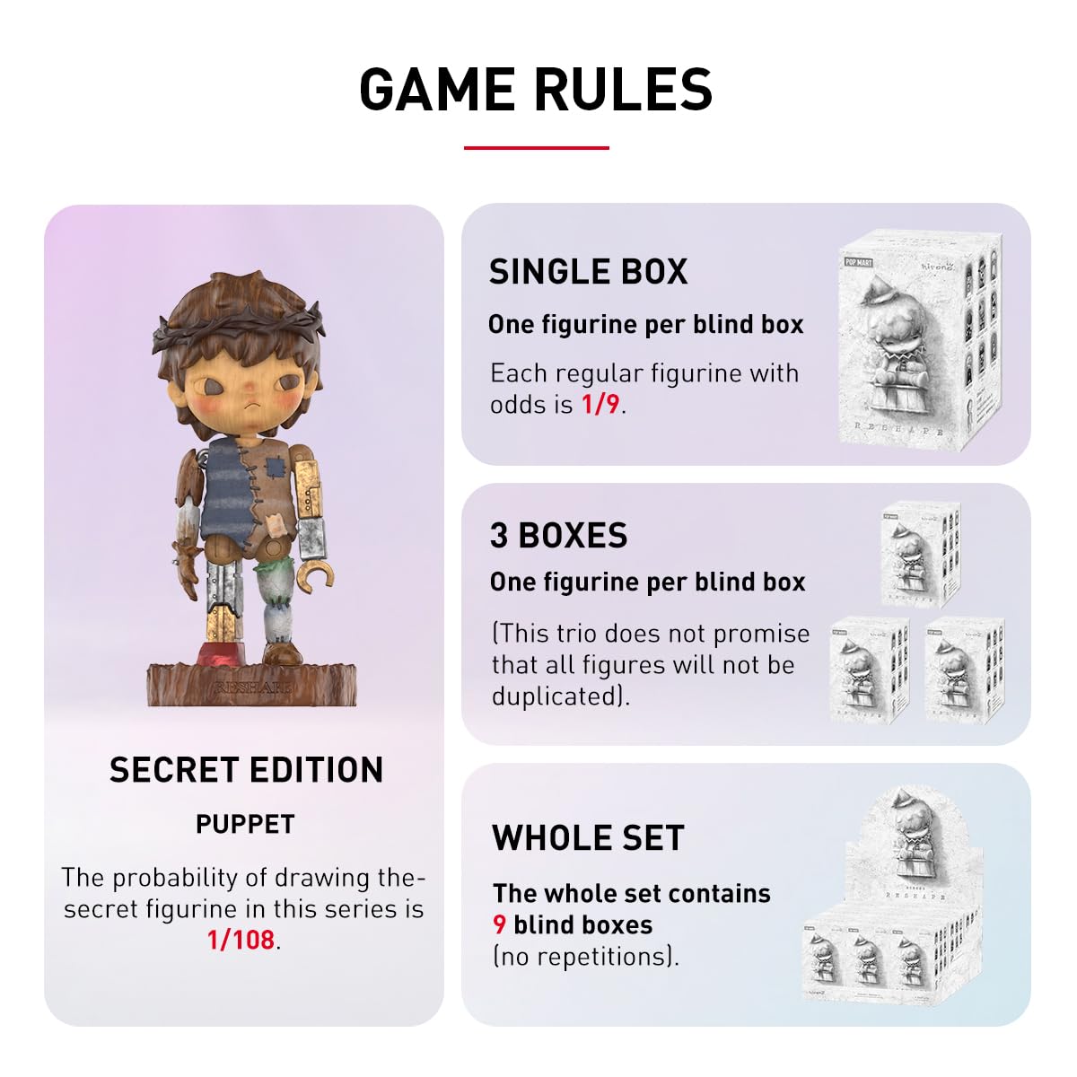 POP MART HIRONO Reshape Action Figure - Cute Anime Collectible Toy for Kids & Adults (1PC) | Birthday Gift Idea for Anime Fans & Collectors | Perfect for Display, Gifting and Home Decor