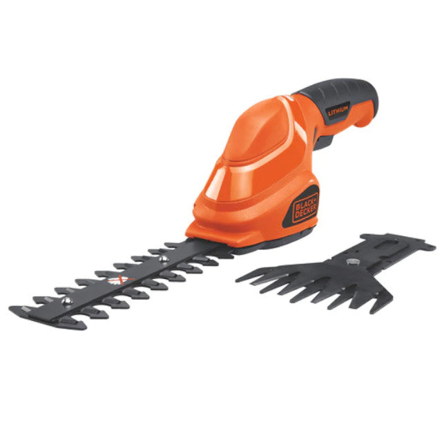 BLACK + DECKER GSL35 2-in-1 Lithium Cordless Garden Shear & Shrubber Combo - Perfect for Trimming Hedges, Shaping Bushes & Pruning Small Branches in Your Backyard
