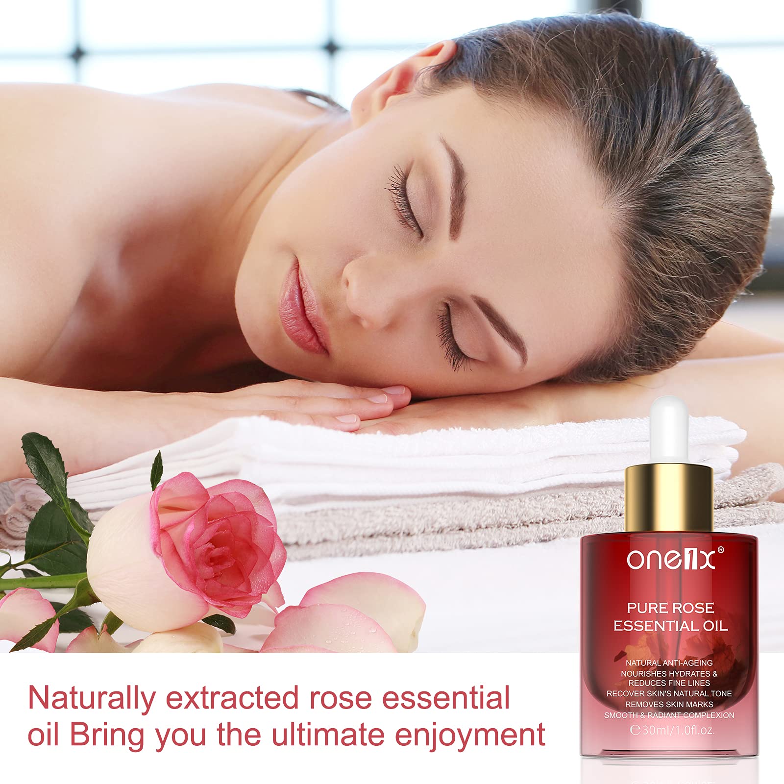 Best Face Serums & Rose Oil for Glowing Skin - Anti-Aging & Hydrating Daily Skincare Routine - Perfect for Morning/Night Care & Travel Essentials