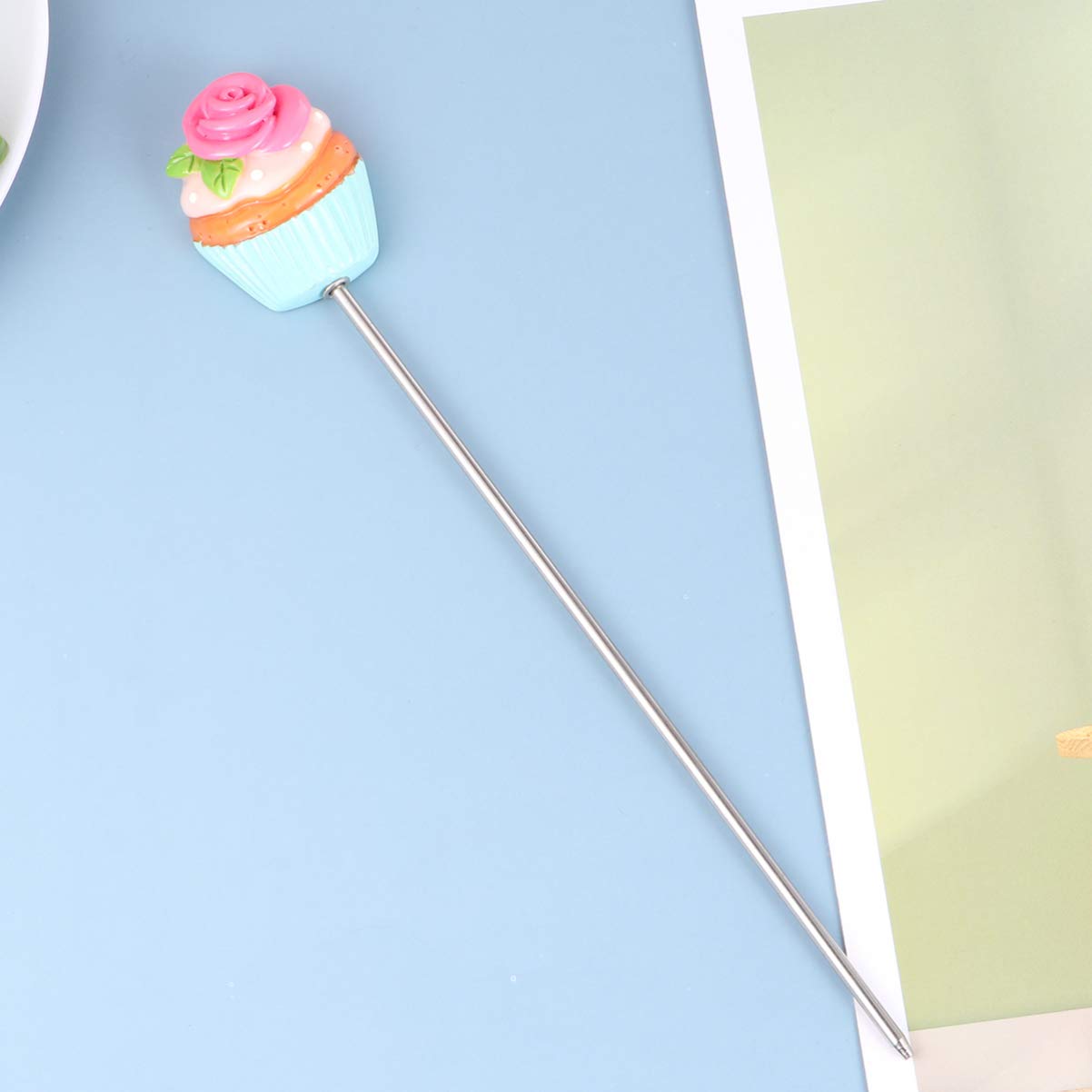 Hemoton 2-Piece Stainless Steel Cake Testers - Cake Probe Skewer Sticks for Baking, Perfect for Cakes, Bread, Pastry, Biscuits, Cookies & Muffins - Essential Baking & Cooking Tools (Blue) - Ideal for Home Bakers & Professional Chefs