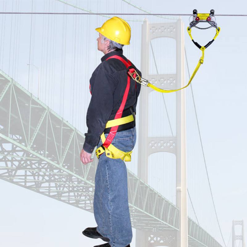 MIO Bi-Directional Rope Grabs for Single Span Lifeline System - Fall Protection Equipment for Construction & Roofing Safety | OSHA Compliant Safety Gear for Workers at Heights