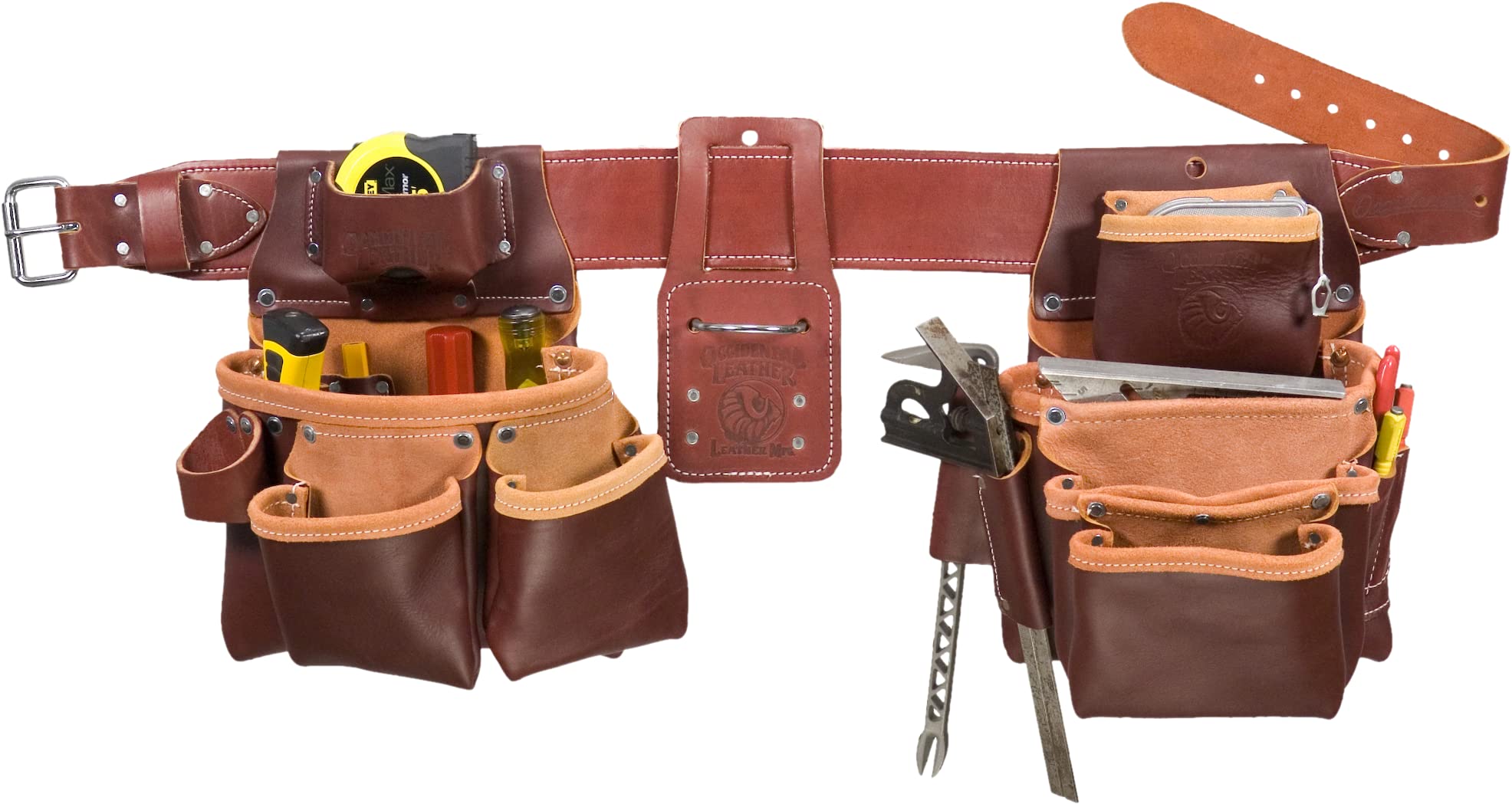 Occidental Leather 5089LH XXL Seven Bag Framer™ - Left Handed Tool Belt for Carpenters & Construction Workers | Durable Work Gear for Framing, Roofing & Remodeling