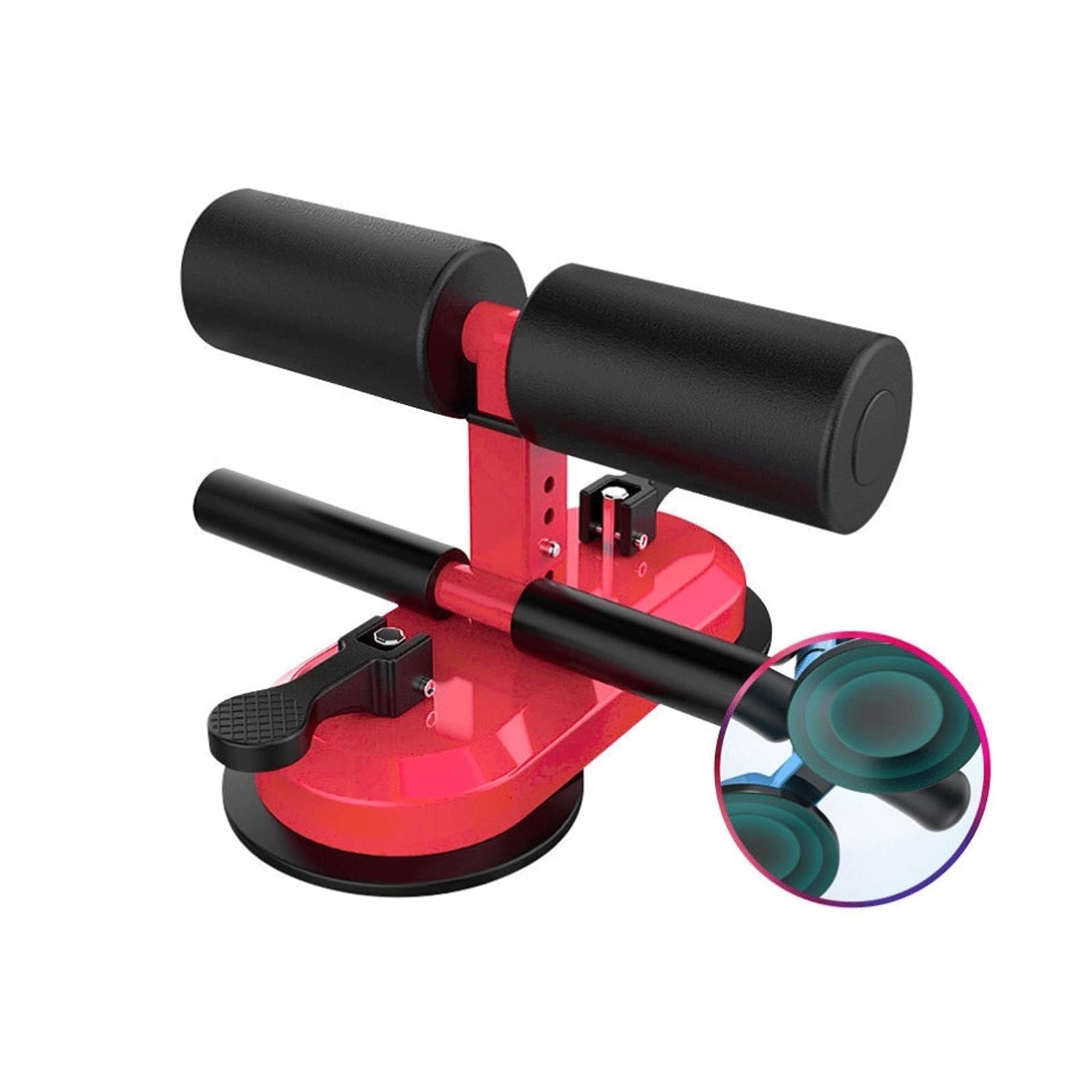 Portable Sit Up Bar with 4 Adjustable Positions & 2 Suction Cups - Abdominal Workout Equipment for Home Gym, Core Training & Fitness - Perfect for Floor Exercises, Strength Training & Home Workouts