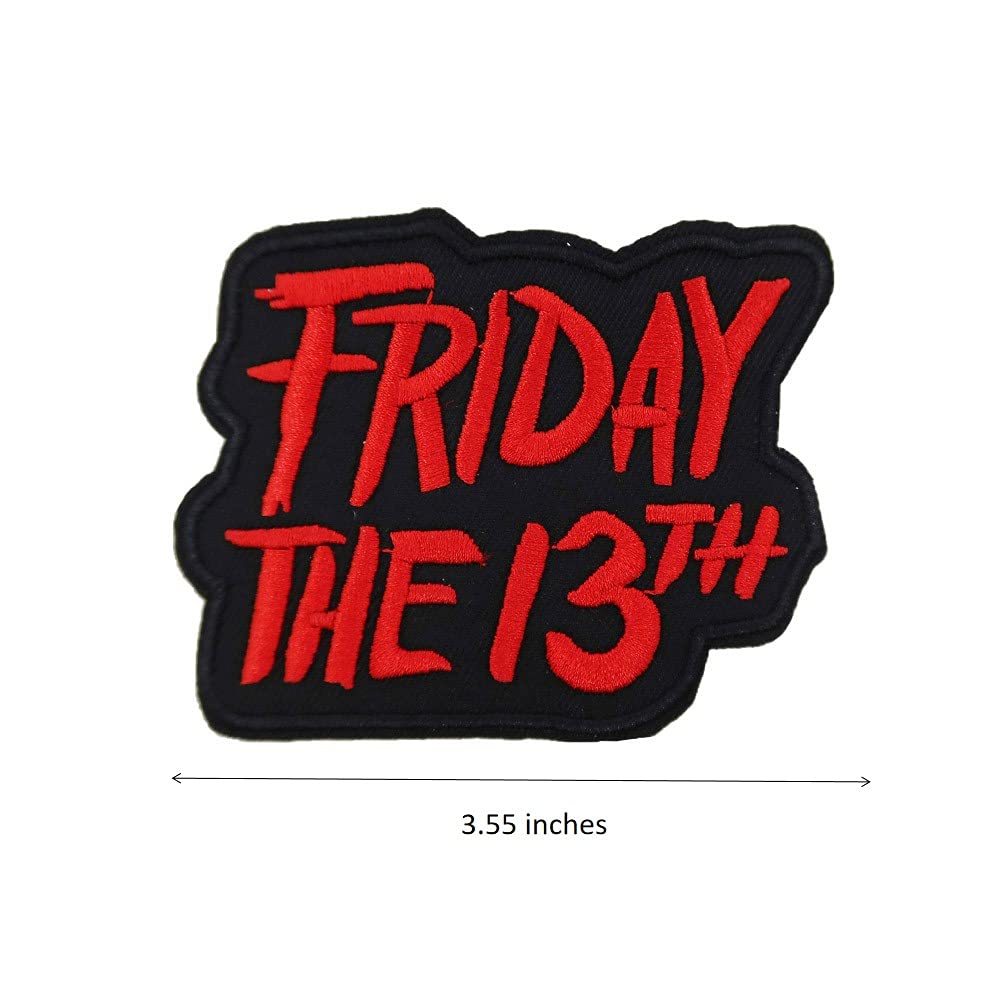 Horror Movie Embroidered Iron On Patches for Halloween Costumes - DIY Sew On Badges for Jackets, Bags & Denim - Perfect for Cosplay, Halloween Parties & Horror Fan Gifts