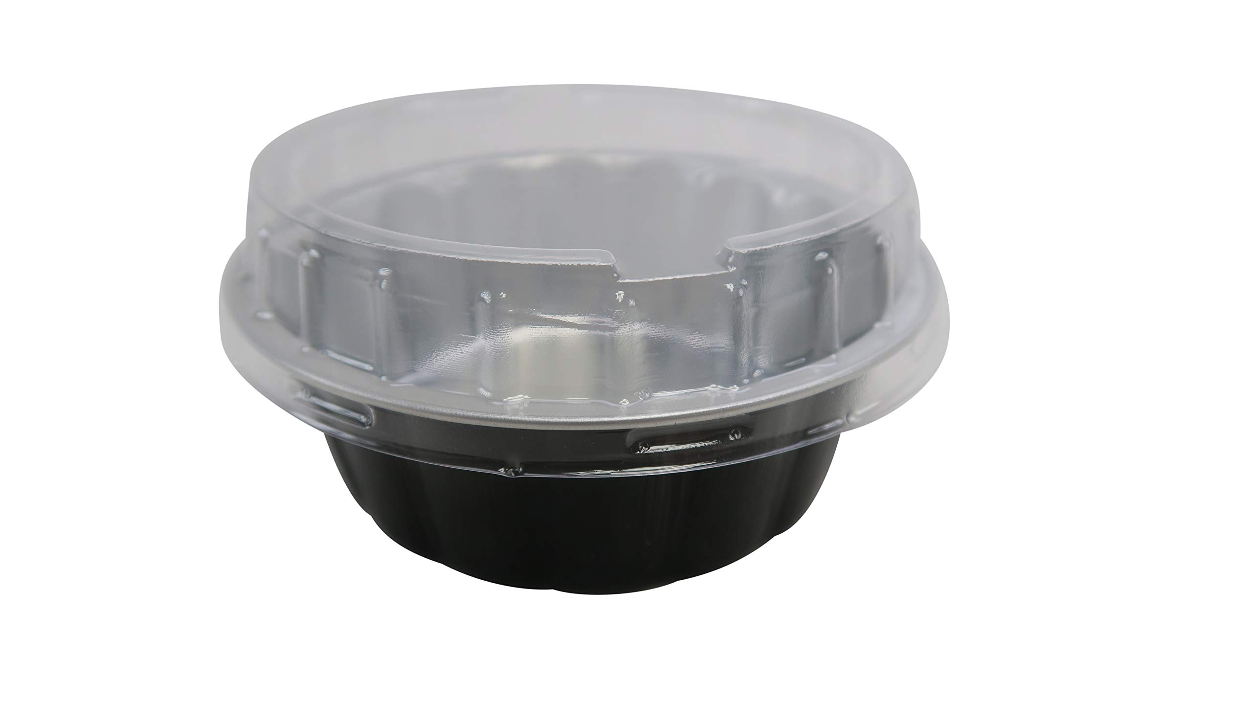 KitchenDance 8 oz Disposable Black Cake Cups with Dome Lids - 1000 Pack for Baking, Desserts & Party Serving | Eco-Friendly Tart Pans, Ramekins & Individual Dessert Containers | Perfect for Cupcakes, Puddings & Catering Events
