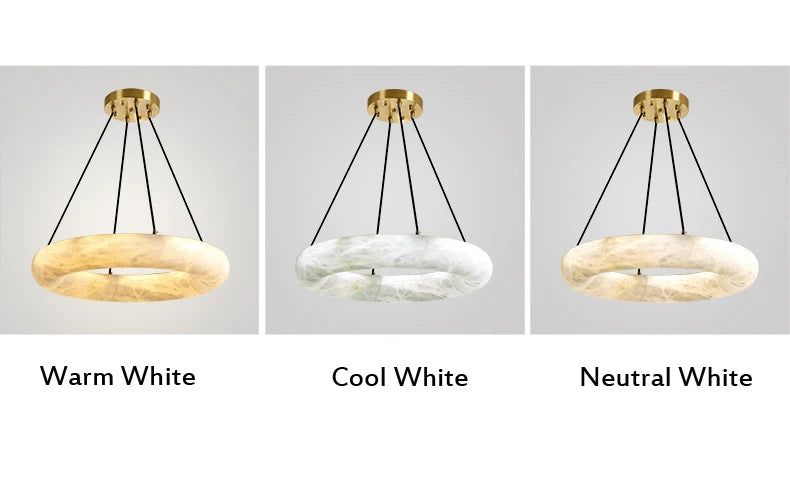 Spanish Natural Marble Chandelier - Elegant Ceiling Light Fixture for Dining Room, Living Room & Bedroom | Modern Luxury Home Decor Lighting