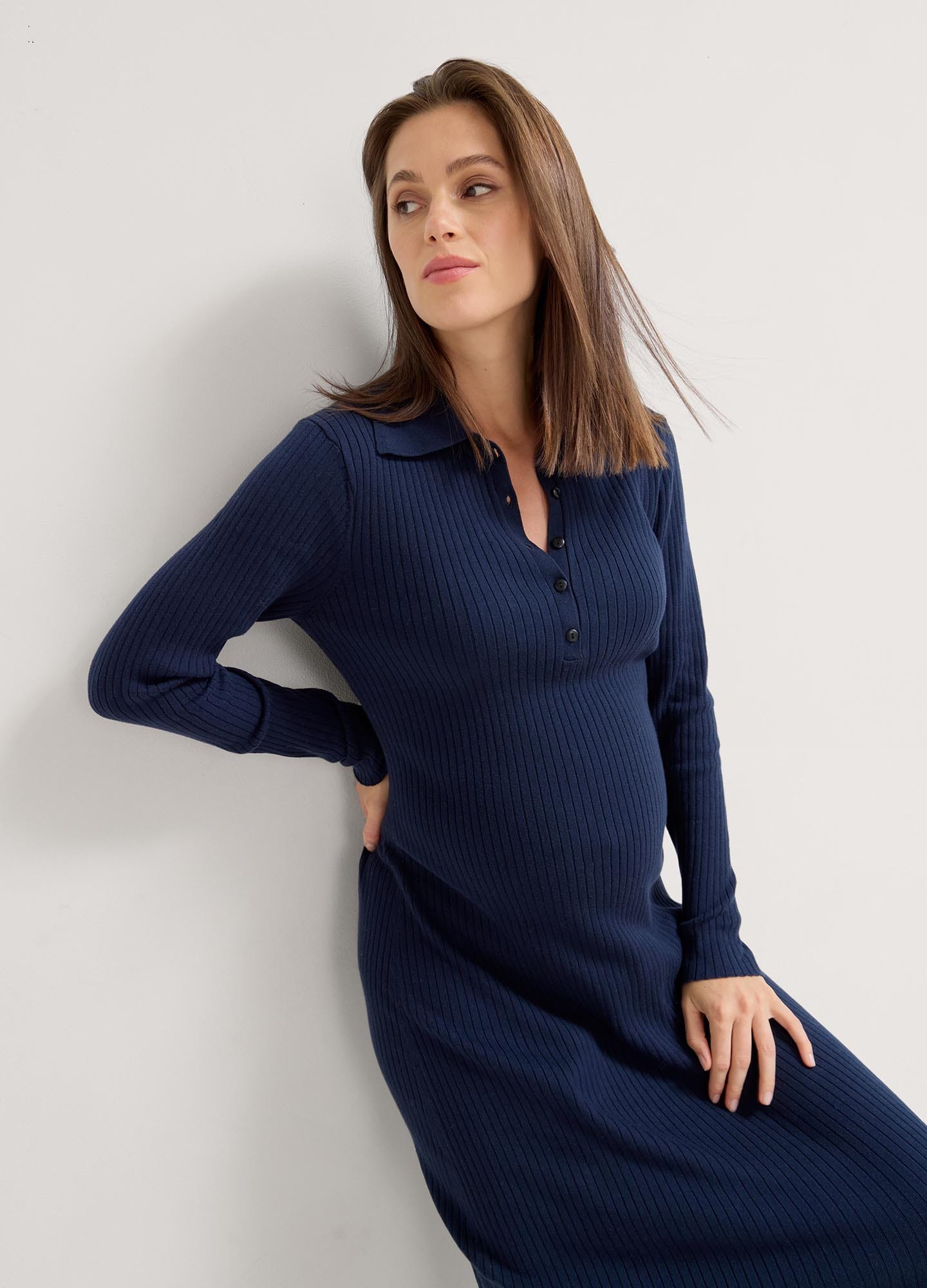 Averie Polo Sweater Dress for Women - Casual Knit Dress with Collar | Perfect for Office, Date Night & Fall Outfits