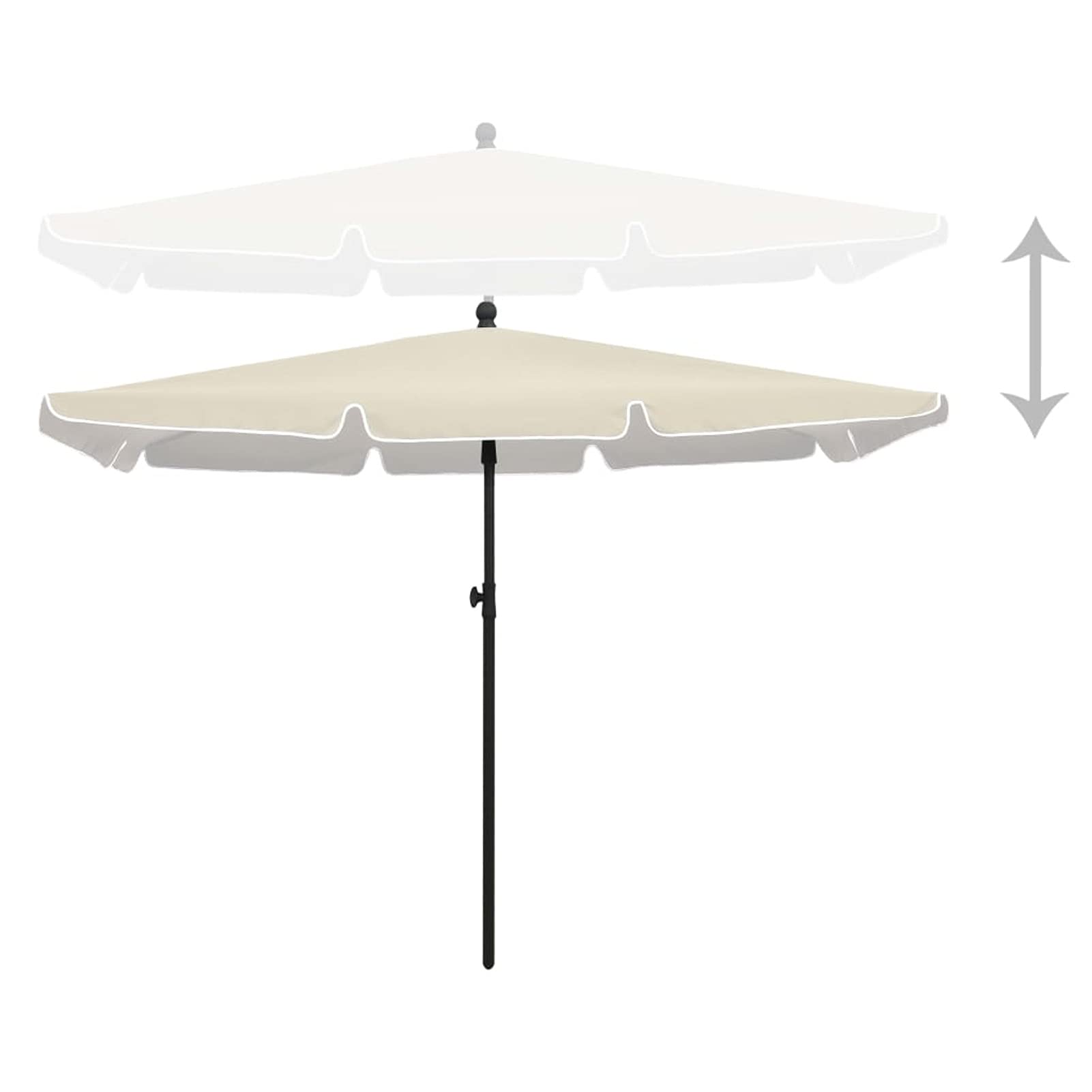 Premium 9ft Steel Frame Patio Umbrella - Heavy Duty Outdoor Garden, Beach & Poolside Sunshade with Tilt Function - Waterproof UV Protection for Backyard, Terrace, Lawn & Commercial Use (82.7