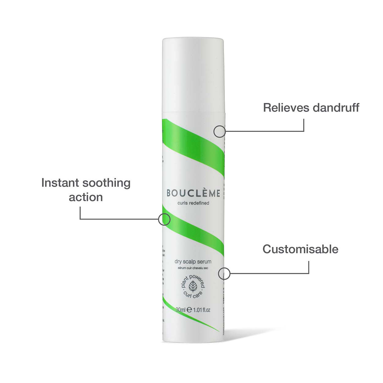 Boucleme Dry Scalp Serum for Curly Hair - Natural Moisturizing Treatment for Itchy, Flaky Scalp | Hydrates & Soothes Dryness | Perfect for Daily Use & Curly Hair Care Routine