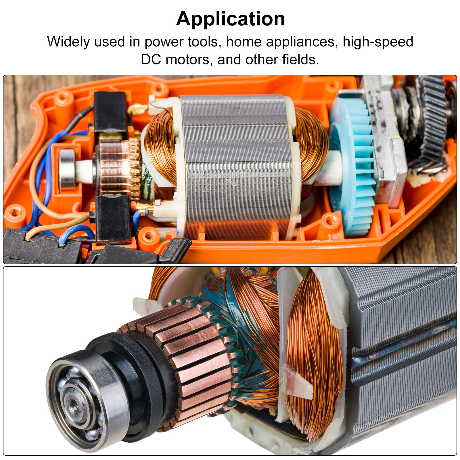 PATIKIL 10 Gears Teeth Electric Motor Commutator 8mm ID 22.5mm OD Replacement Part for DC Motors - Perfect for Power Tools, DIY Projects & Industrial Equipment Repair