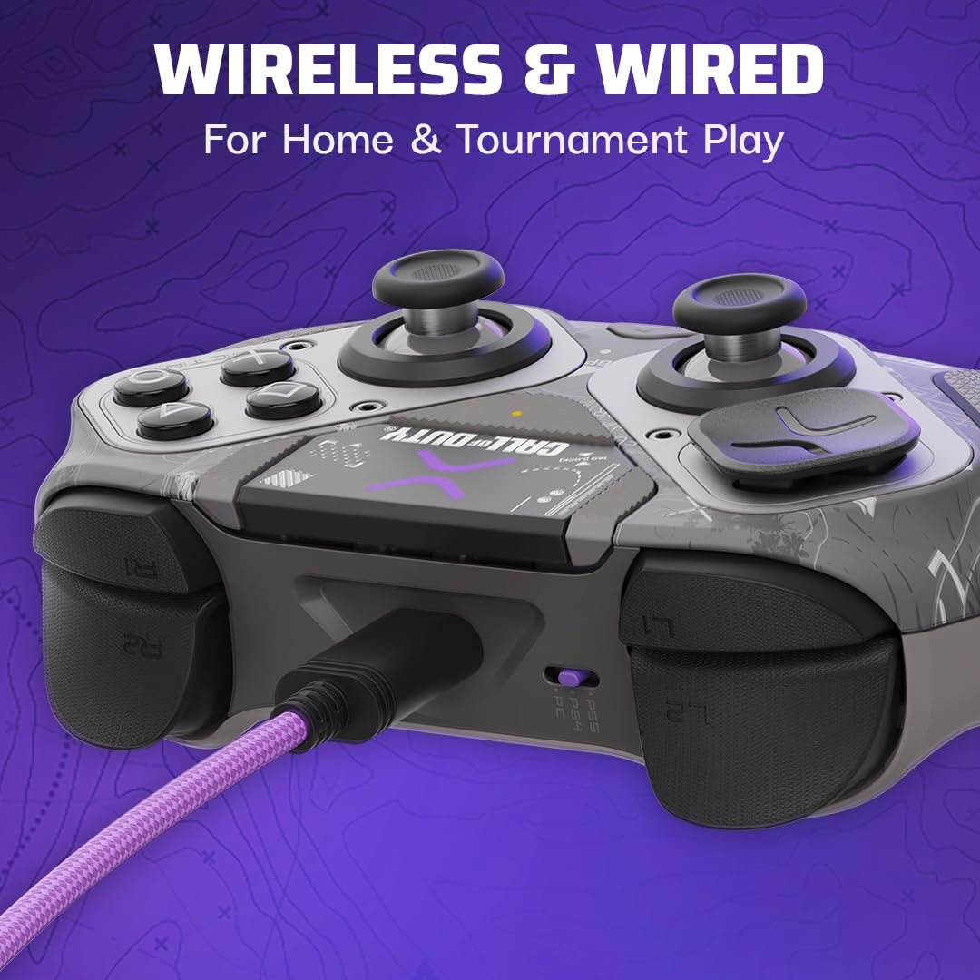 PDP Victrix Pro BFG Wireless Gaming Controller for Call of Duty: Field Op - Compatible with PS5, PS4 & Windows 10/11 PC - Premium Esports Gamepad for FPS, Battle Royale & Competitive Gaming