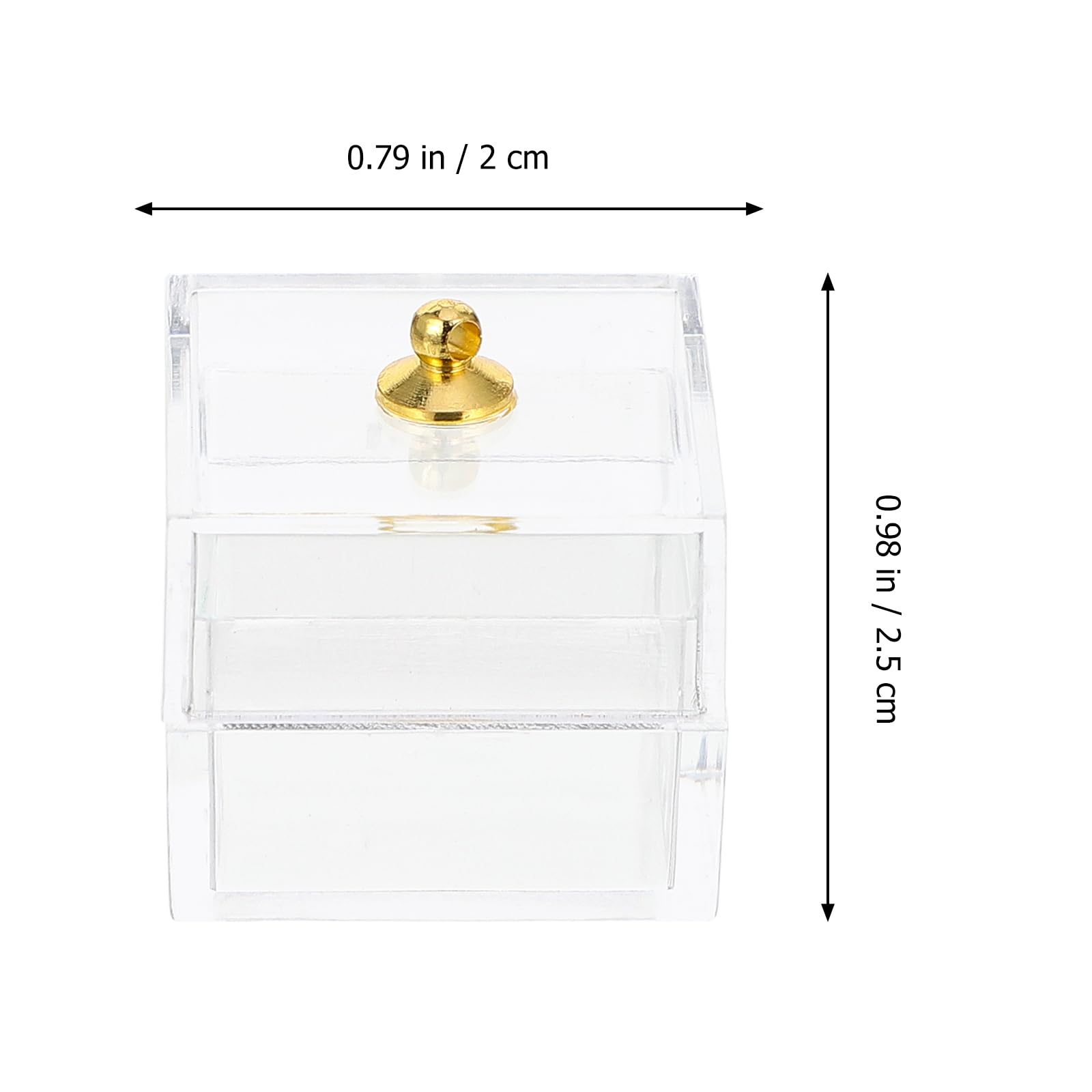 10Pcs Mini Clear Dollhouse Candy Display Boxes with Lids - Small Storage Containers for Jewelry, DIY Crafts & Miniature Organizers - Perfect for Dollhouse Displays, Candy Shops & Craft Projects