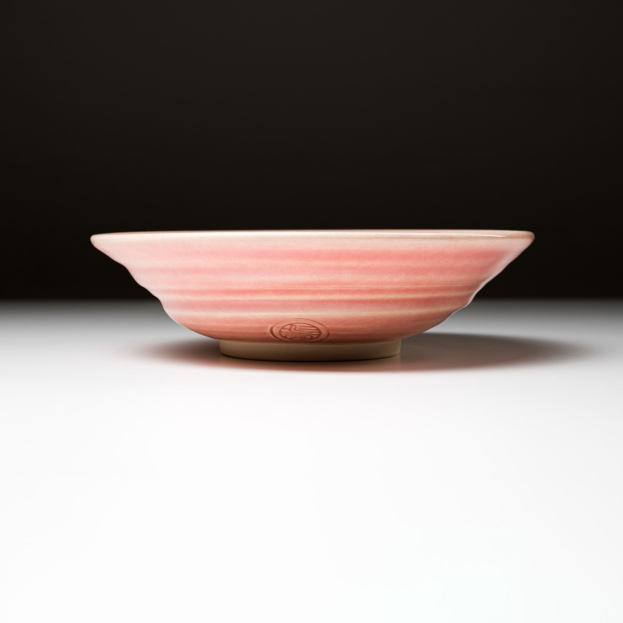 NINSHU 21cm Deep Plate - Omuro Cherry Design, Japanese Style Ceramic Dinnerware for Sushi, Ramen, and Asian Cuisine | Elegant Home Dining & Restaurant Use