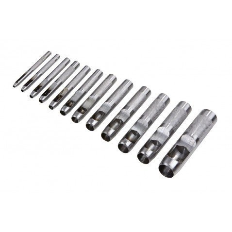 Professional Steel Hollow Punch Set - 18mm Precision Hole Cutter for Leather, Paper, Plastic, Rubber & Vinyl - Secure Grip & Clean Cuts - Ideal for DIY Crafts, Leatherworking & Bookbinding Projects