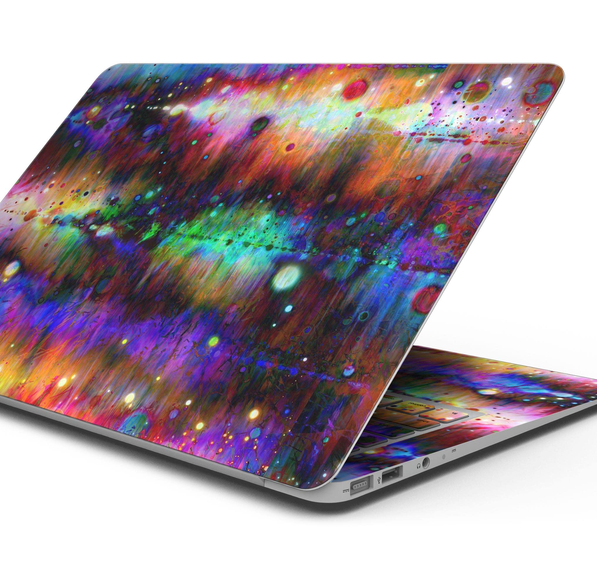 Premium Neon Paint Mixtured Full-Body Wrap Skin Kit for MacBook Air 13
