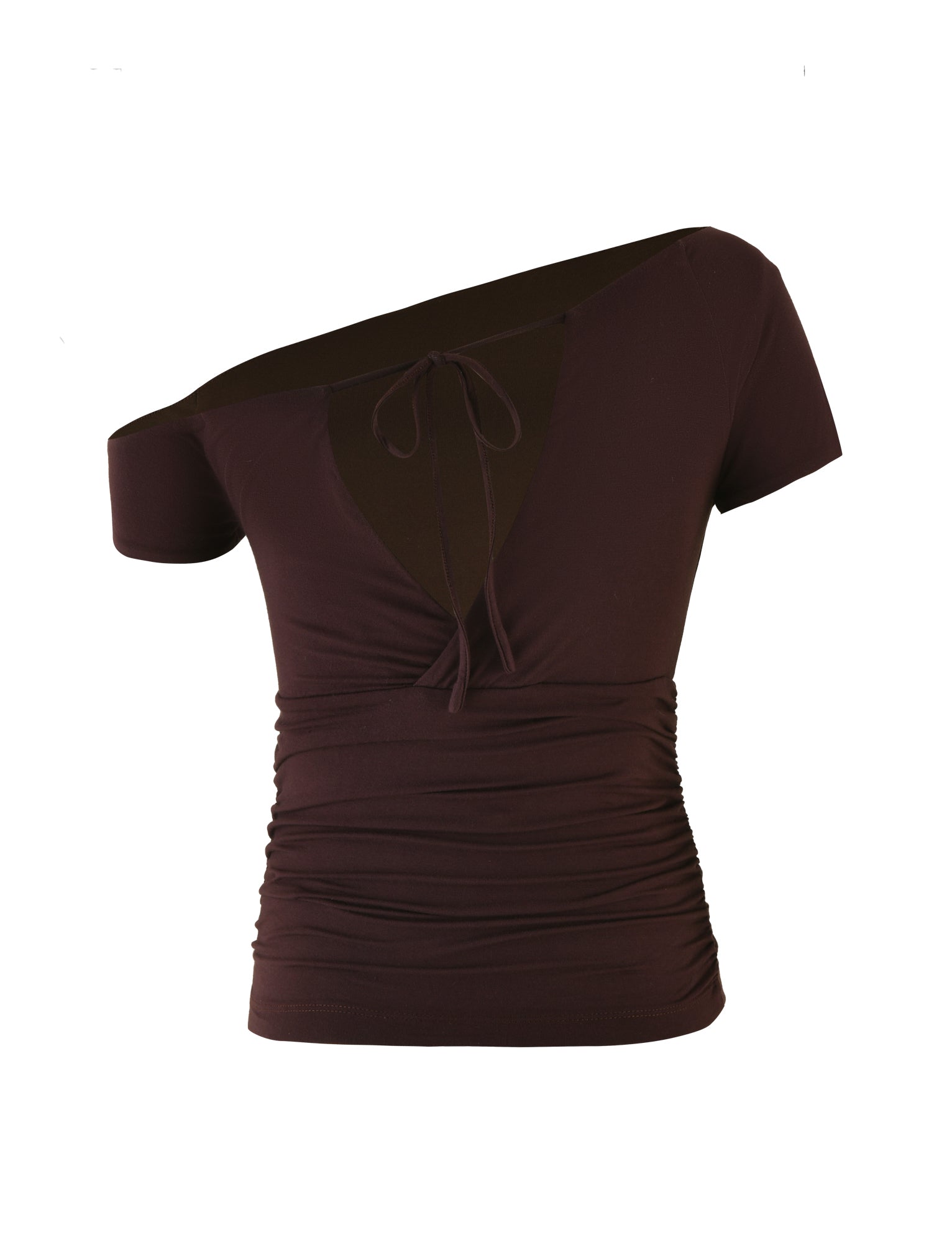 LEILANI Women's Brown Chocolate Top - Casual Chic Blouse for Everyday Wear & Office Outfits