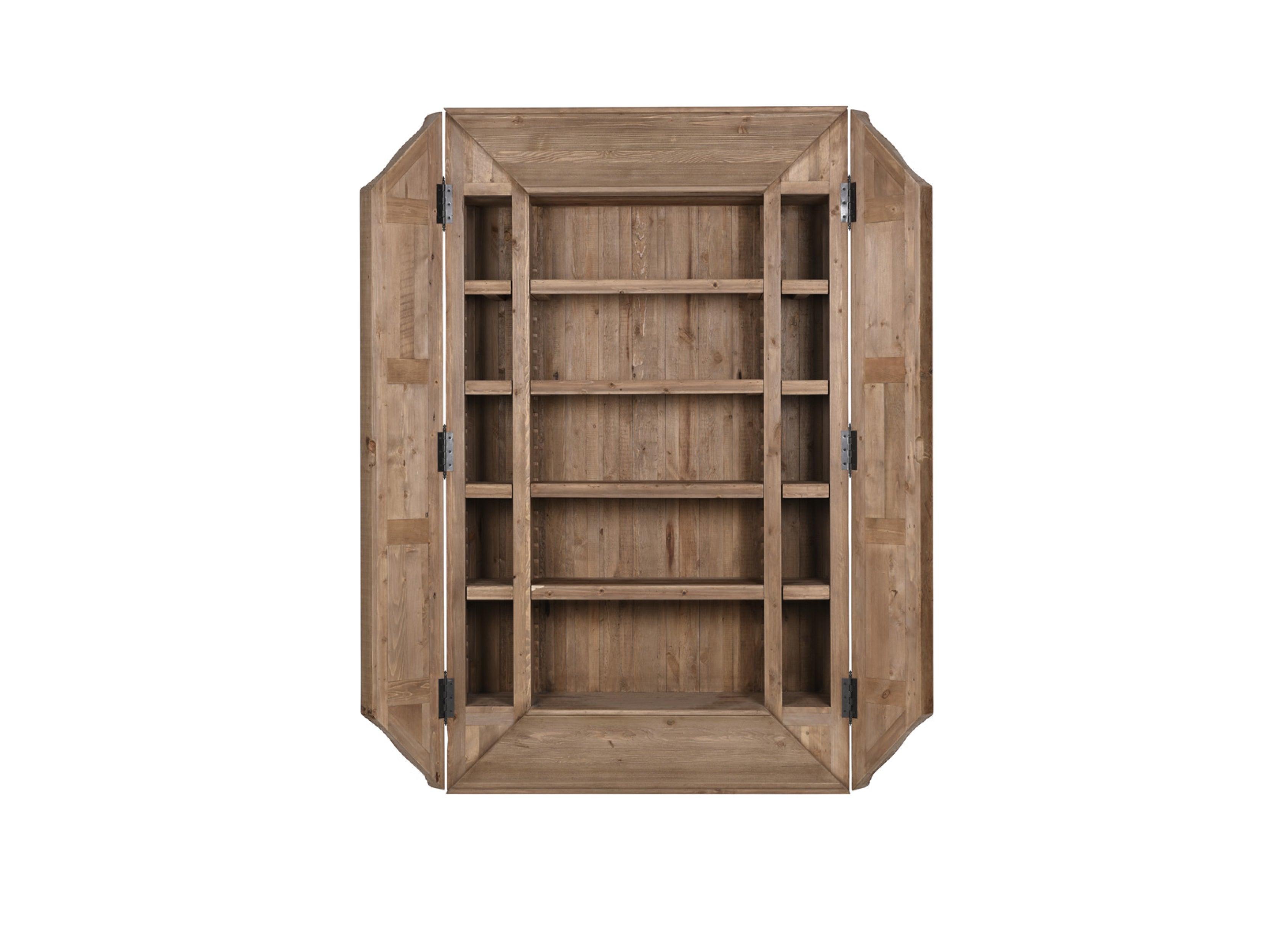 Modern Ridge Bookcase - Sturdy Wooden Bookshelf for Home & Office - Perfect for Living Room, Bedroom, and Study Organization