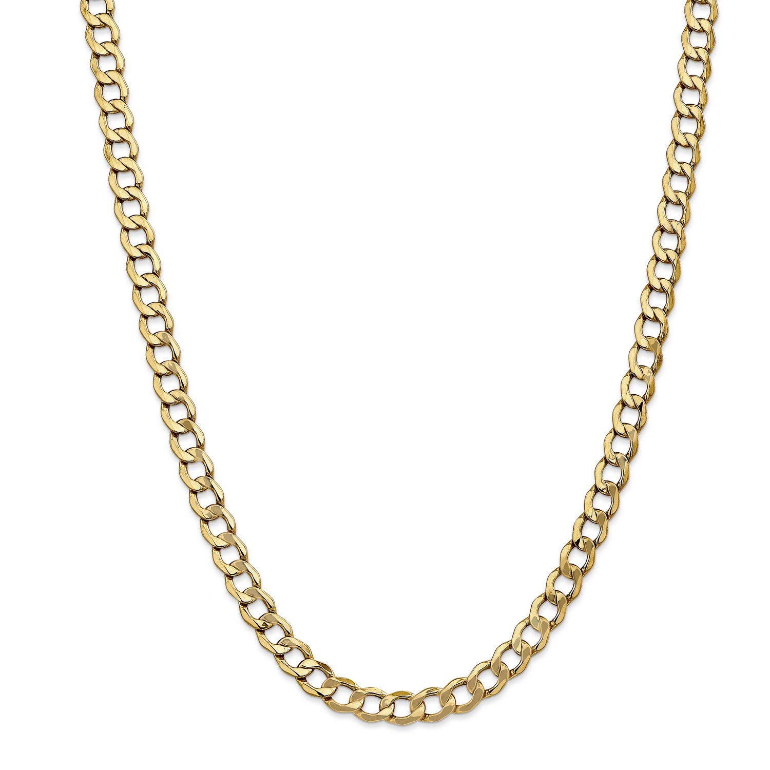 14K Yellow Gold Lightweight Curb Chain Necklace, Bracelet or Anklet - Elegant Layering Jewelry for Women, Gift for Her, Everyday Wear & Special Occasions