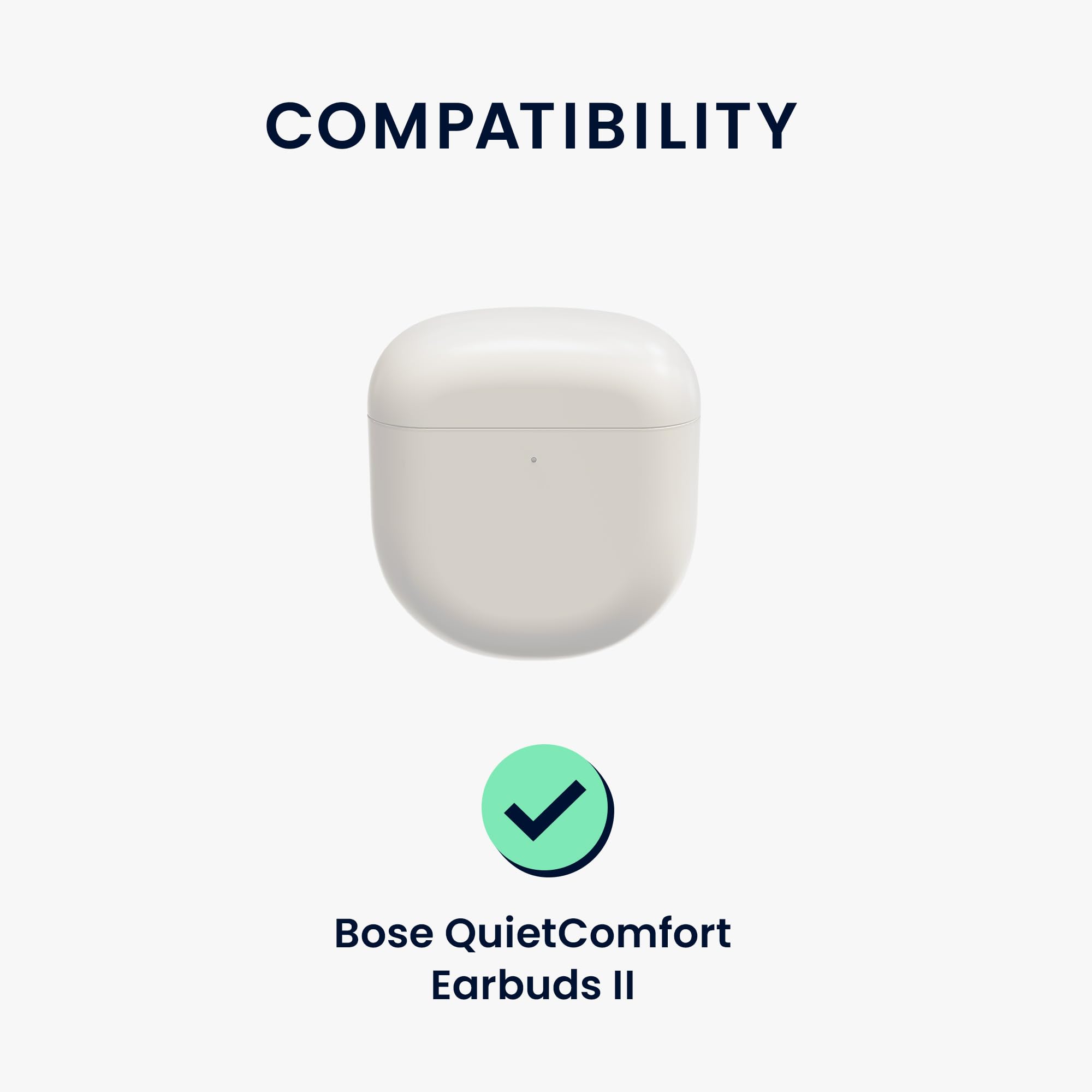 kwmobile Silicone Protective Case Cover for Bose QuietComfort Earbuds II - Shockproof & Scratch Resistant Holder (Dark Blue) - Perfect for Travel, Gym & Daily Use