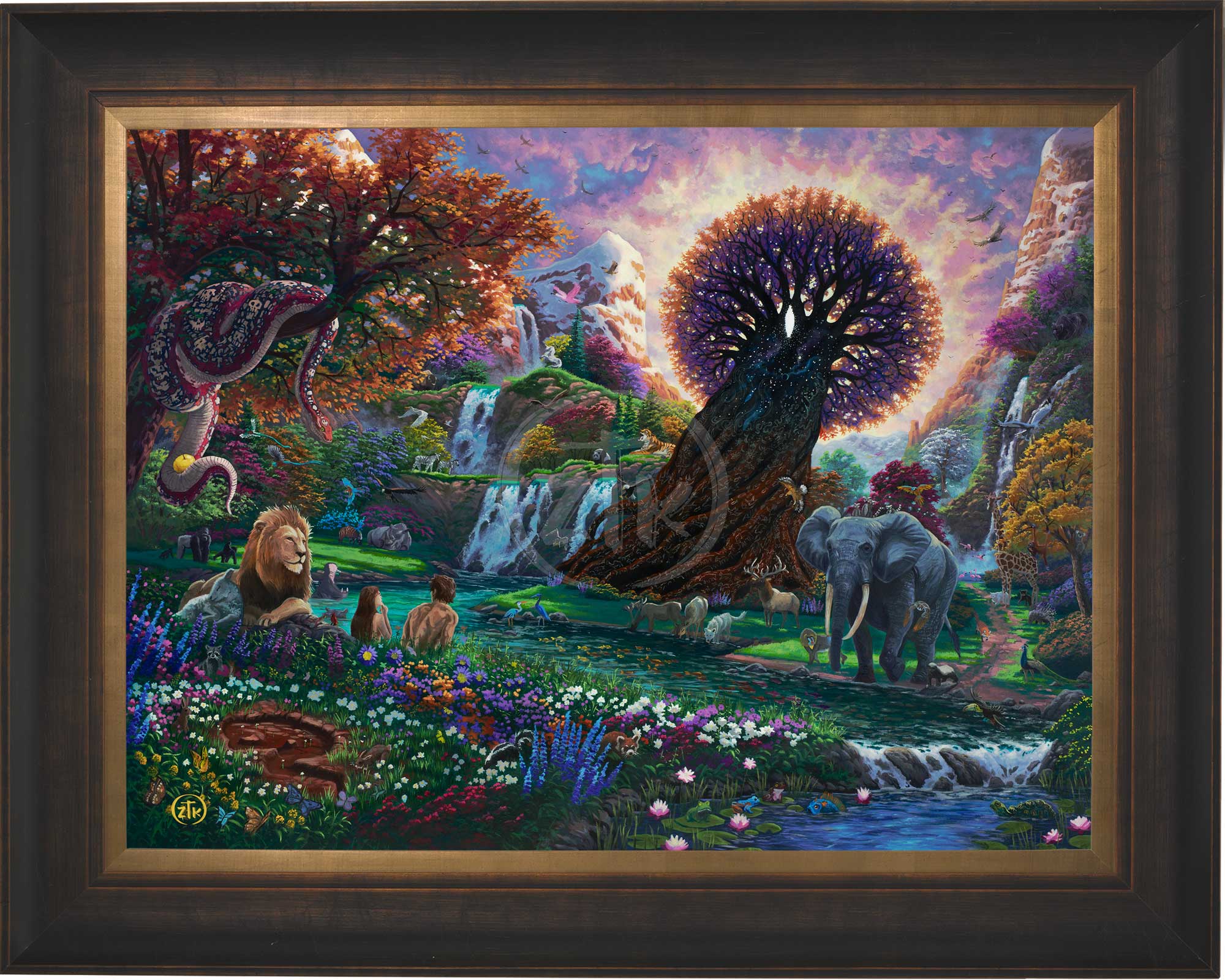 Garden of Eden Limited Edition Canvas Wall Art - Premium Handmade Home Decor for Living Room, Bedroom & Office