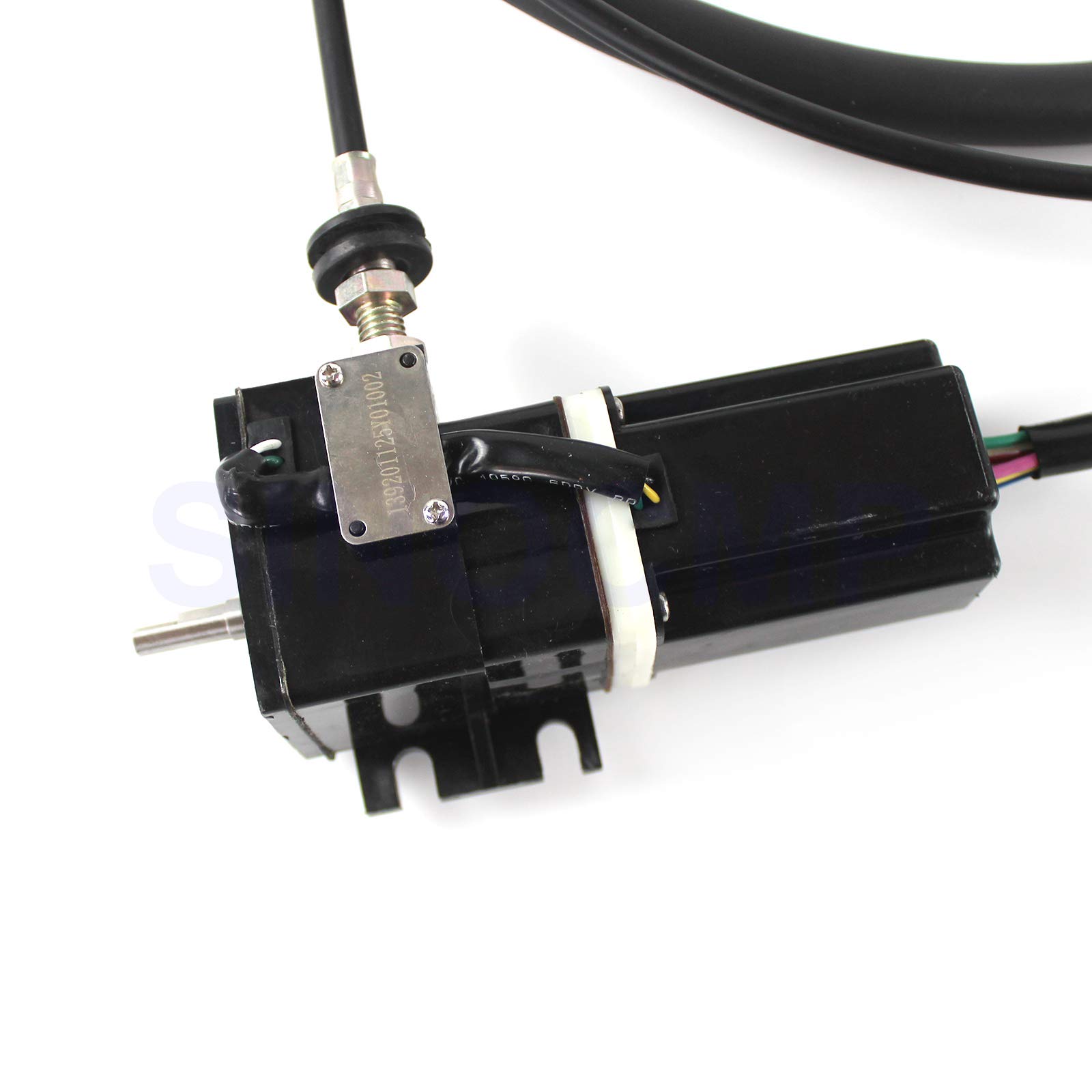 **SINOCMP 22B-43-11143 Throttle Motor Accelerator Actuator with Square Plug - Compatible with Komatsu PC78UU, PC128UU, PC228, PC228US-1, PC228US-2 Excavator Parts - Ideal for Engine Speed Control & Performance Enhancement**