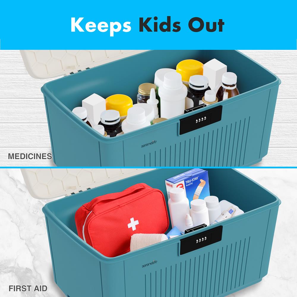 8.5 Gallon Locking Storage Bin with Secure Lid - Heavy Duty Plastic Storage Container for Organizing Home, Office, Garage & Closet - Ideal for Toys, Tools, Holiday Decor & Seasonal Items