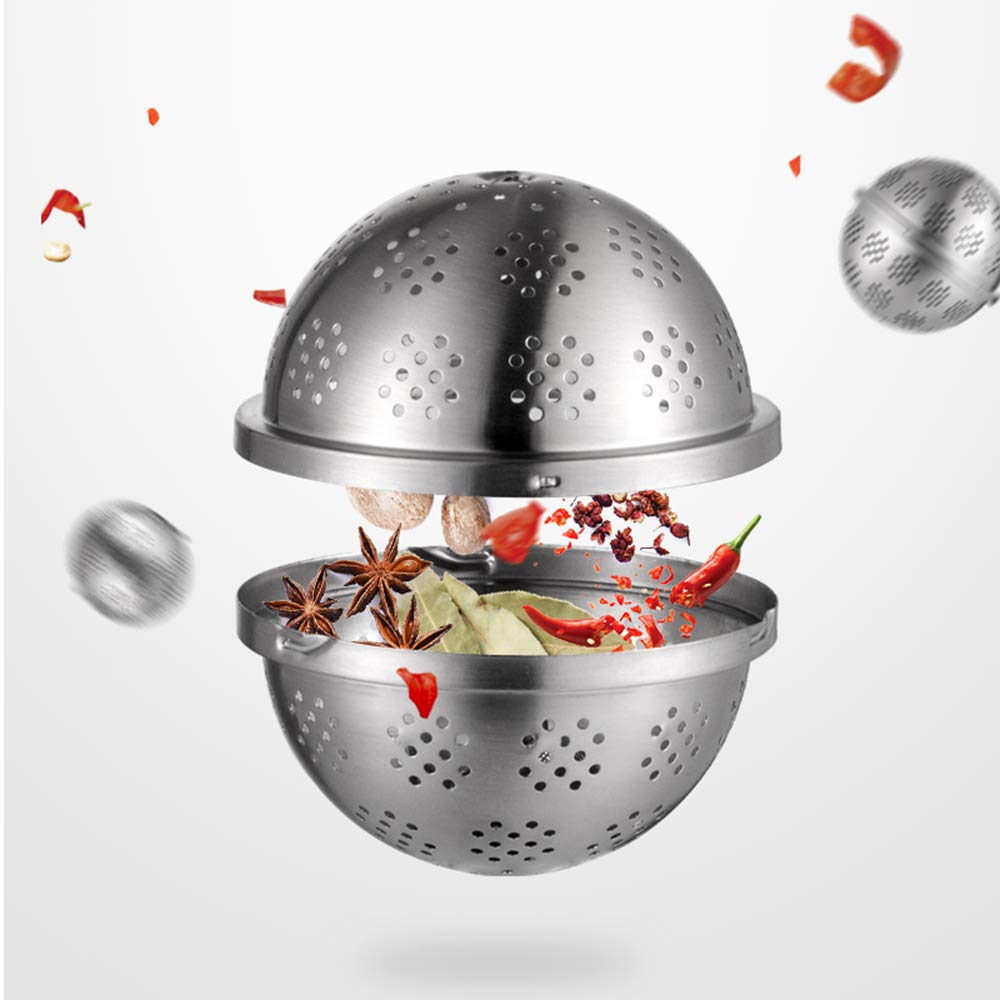 Premium Stainless Steel Tea Infuser Ball - 7.5CM Loose Leaf Tea Strainer for Tea, Soup & Seasoning | Perfect for Home, Office & Camping Use