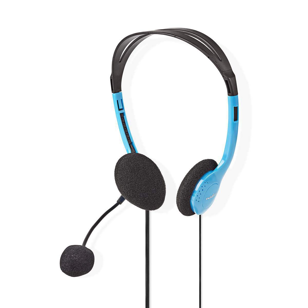 Nedis PC Gaming Headphones with Headband - 3.5mm Audio Jack for Computer, Laptop, Mobile - Perfect for Gaming, Online Classes & Remote Work