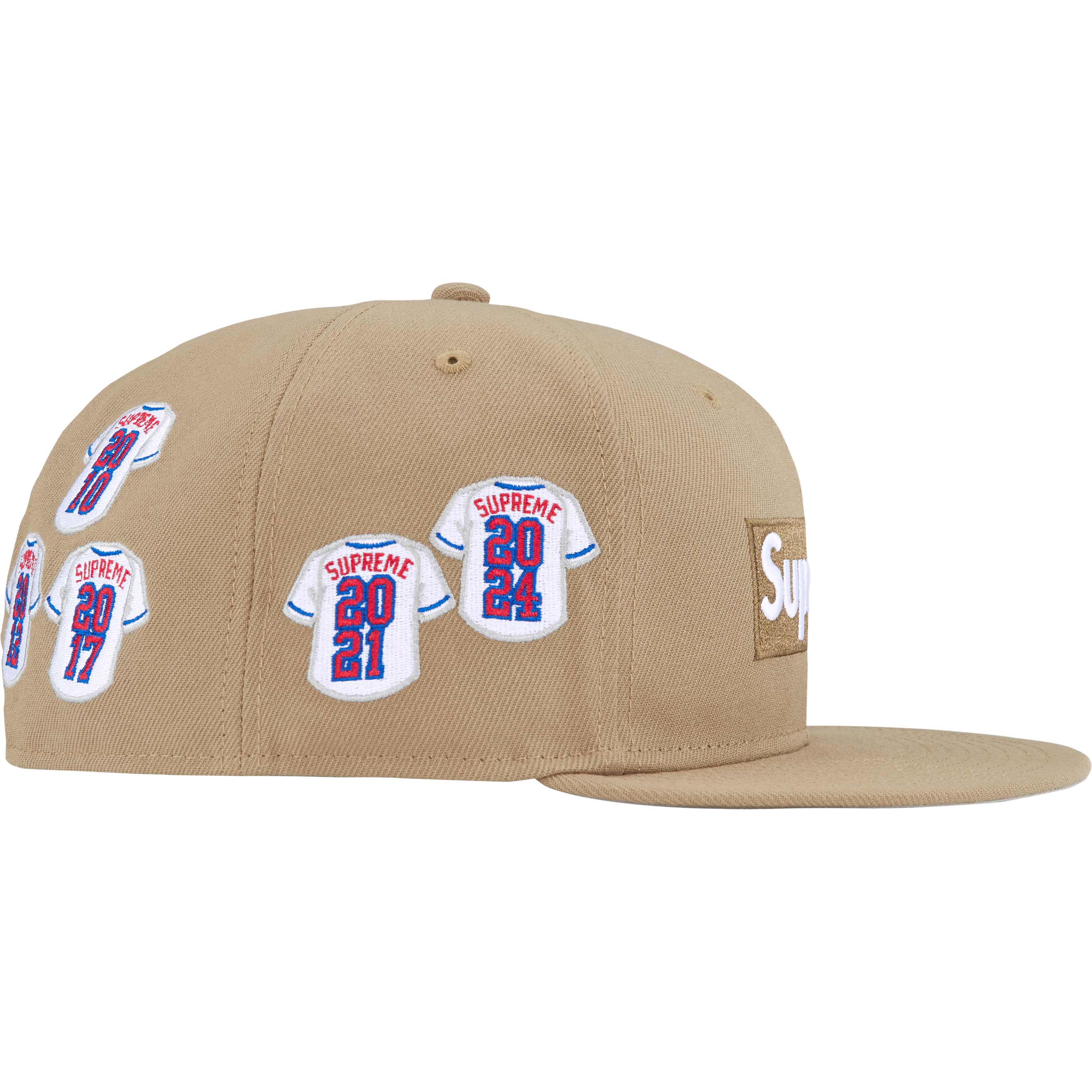 Supreme Box Logo New Era Khaki Jersey - Streetwear Fashion Hoodie for Men & Women | Perfect for Urban Style, Hip Hop Outfits and Casual Wear