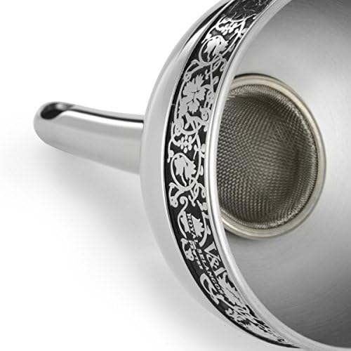 Royal Selangor Handcrafted Pewter Wine Funnel - William Morris Collection - Elegant Wine Decanter Accessory for Home Entertaining & Gift Giving