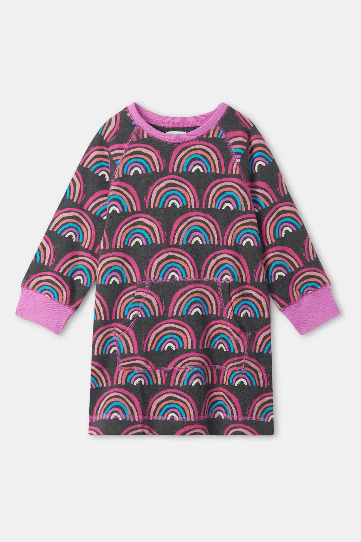 Girls' Rainbow Dress by Hatley | Colorful & Fun Prismatic Design | Perfect for Playdates, Parties & Everyday Wear