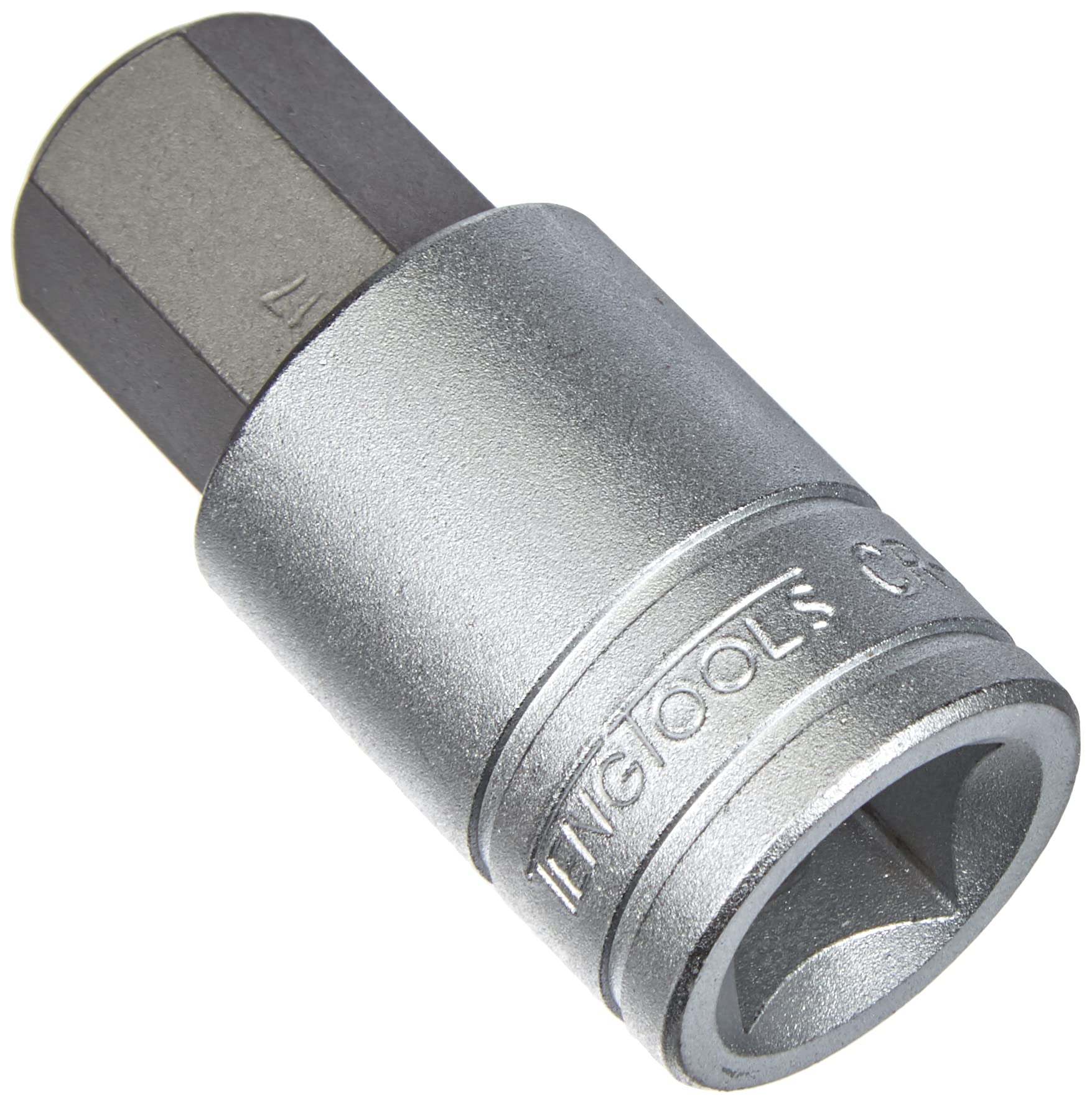 Teng Tools 17MM 1/2 Inch Drive Metric Hex Chrome Vanadium Socket - Professional Mechanic Hand Tool for Automotive Repair & DIY Projects (M121517-C)
