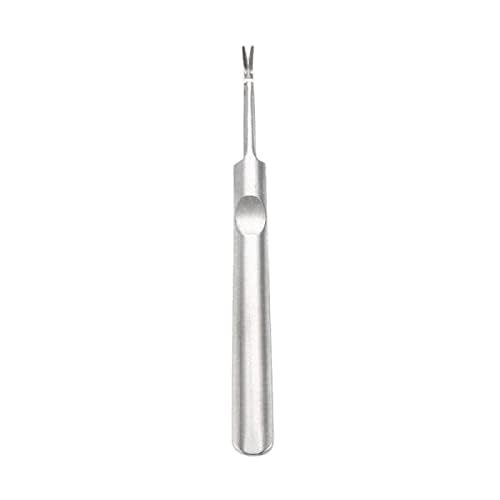 ZAUKY Professional Stainless Steel Cuticle Pusher & Nail Cleaner - 1PC Manicure Pedicure Tool for Dead Skin & Callus Removal - Durable Nail Art Accessories for Salon & Home Use - Perfect for Unisex Adults & DIY Nail Care