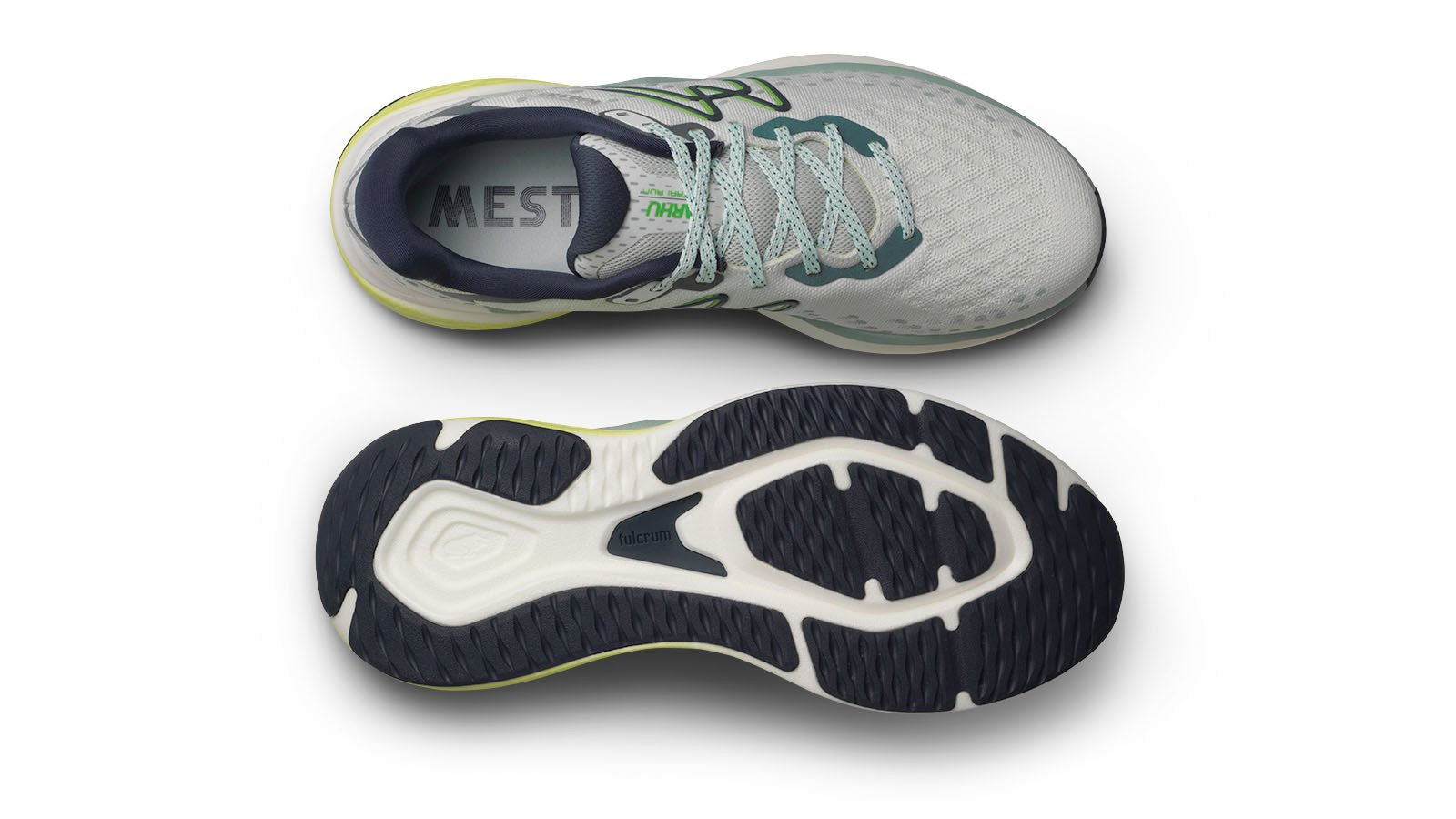 Men's Mestari Run Zephyr Blue / Green Flash Running Shoes - Lightweight & Breathable for Jogging, Gym Workouts & Daily Wear