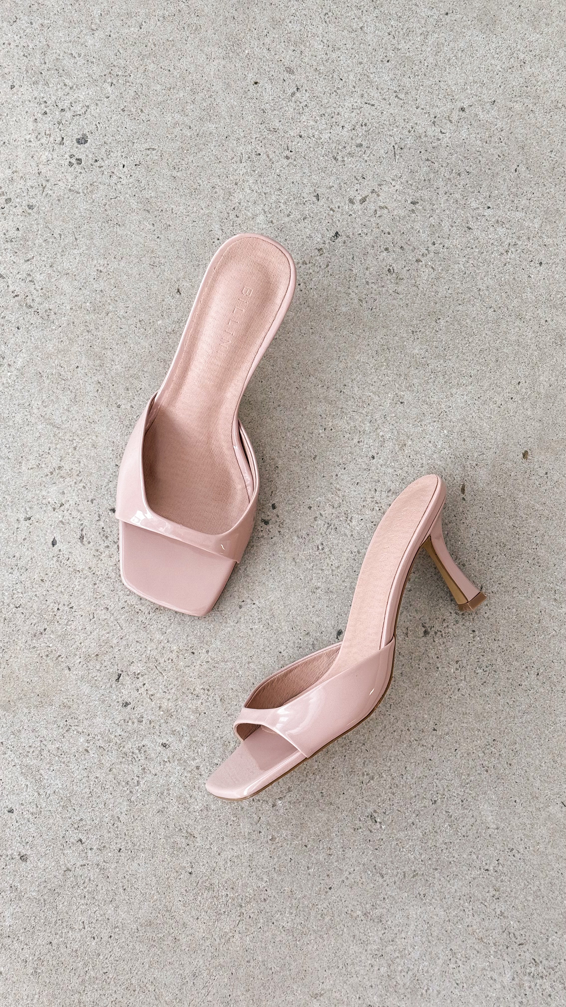 Joey Heel Latte Patent Leather Women's Shoes - Stylish & Comfortable for Work, Parties & Everyday Wear