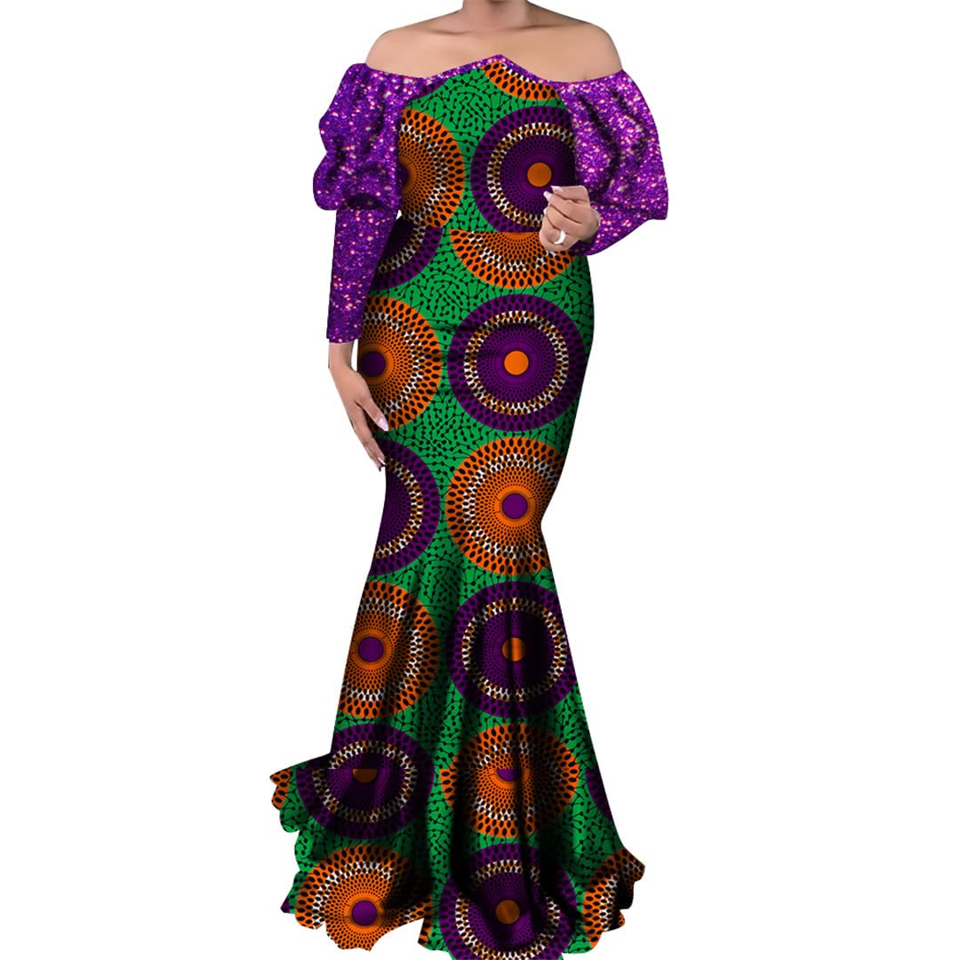 Stylish African Dashiki Dresses for Women - Elegant Plus Size Traditional Party Wear (24fs1153, XL) - Perfect for Cultural Events, Weddings & Festive Celebrations