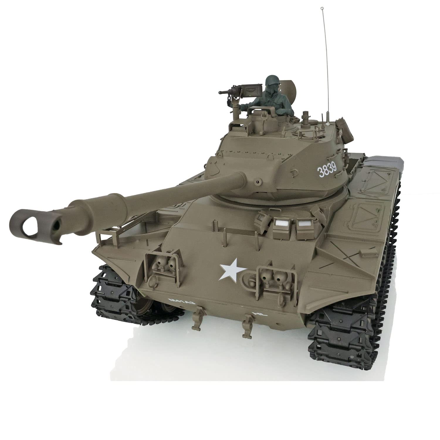 Heng Long 1/16 Scale RTR RC Tank - 2.4GHz Remote Control Bulldog Tank with IR Battle System, Smoke Generator, 340° Rotating Turret & BB Shooting for Military Enthusiasts | Perfect for Airsoft Battles, Collection Display and RC Hobbyists