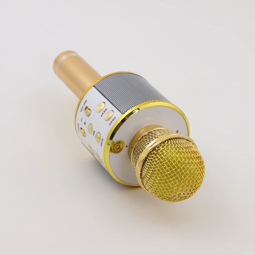 Wireless Karaoke Microphone - Portable Bluetooth Singing Mic with LED Lights for Kids & Adults, Perfect for Home Parties, Travel & Entertainment