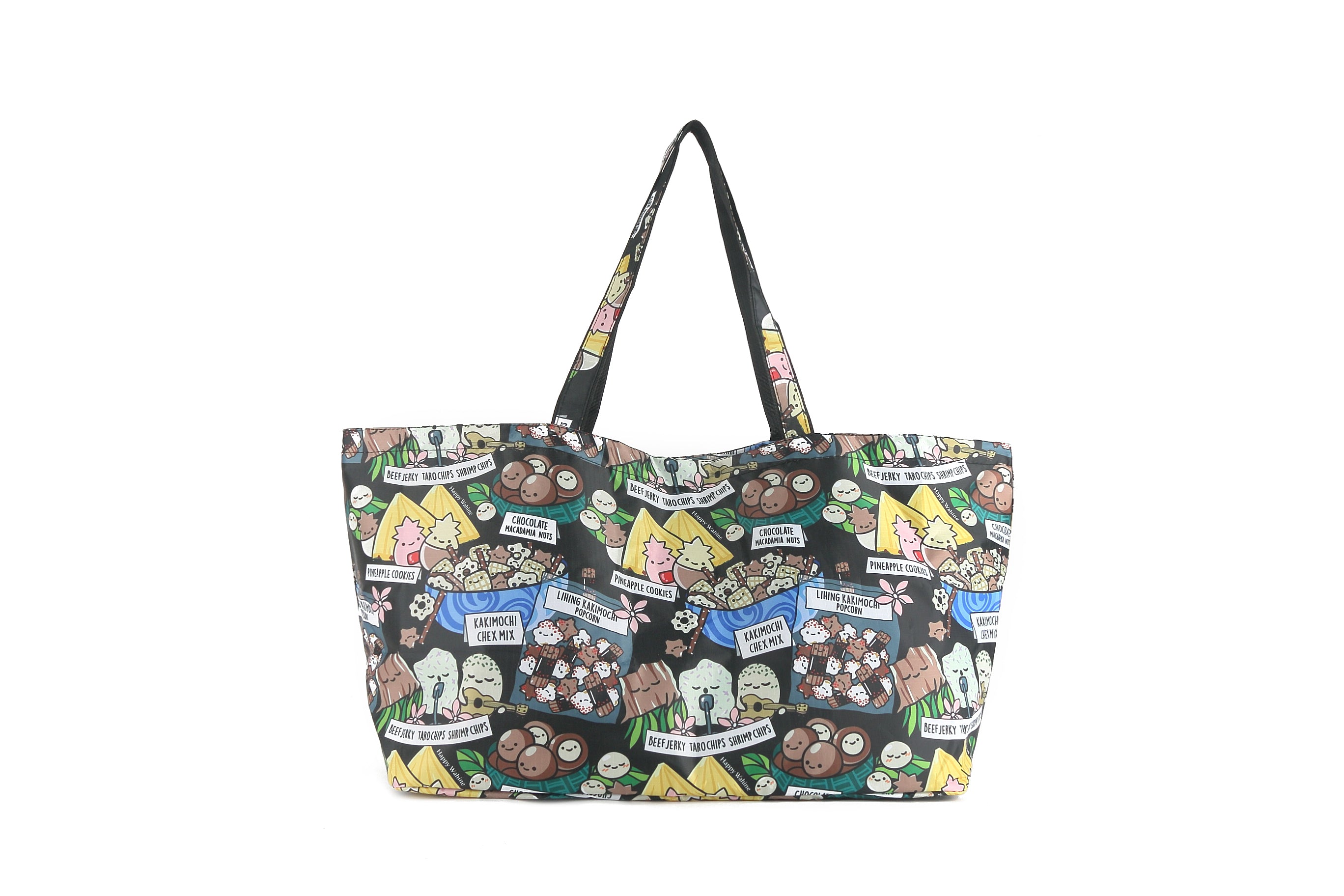 Stylish Black Carry All Tote Bag for Travel, Work & Shopping - Perfect for Carrying Local Snacks, Essentials & Daily Items