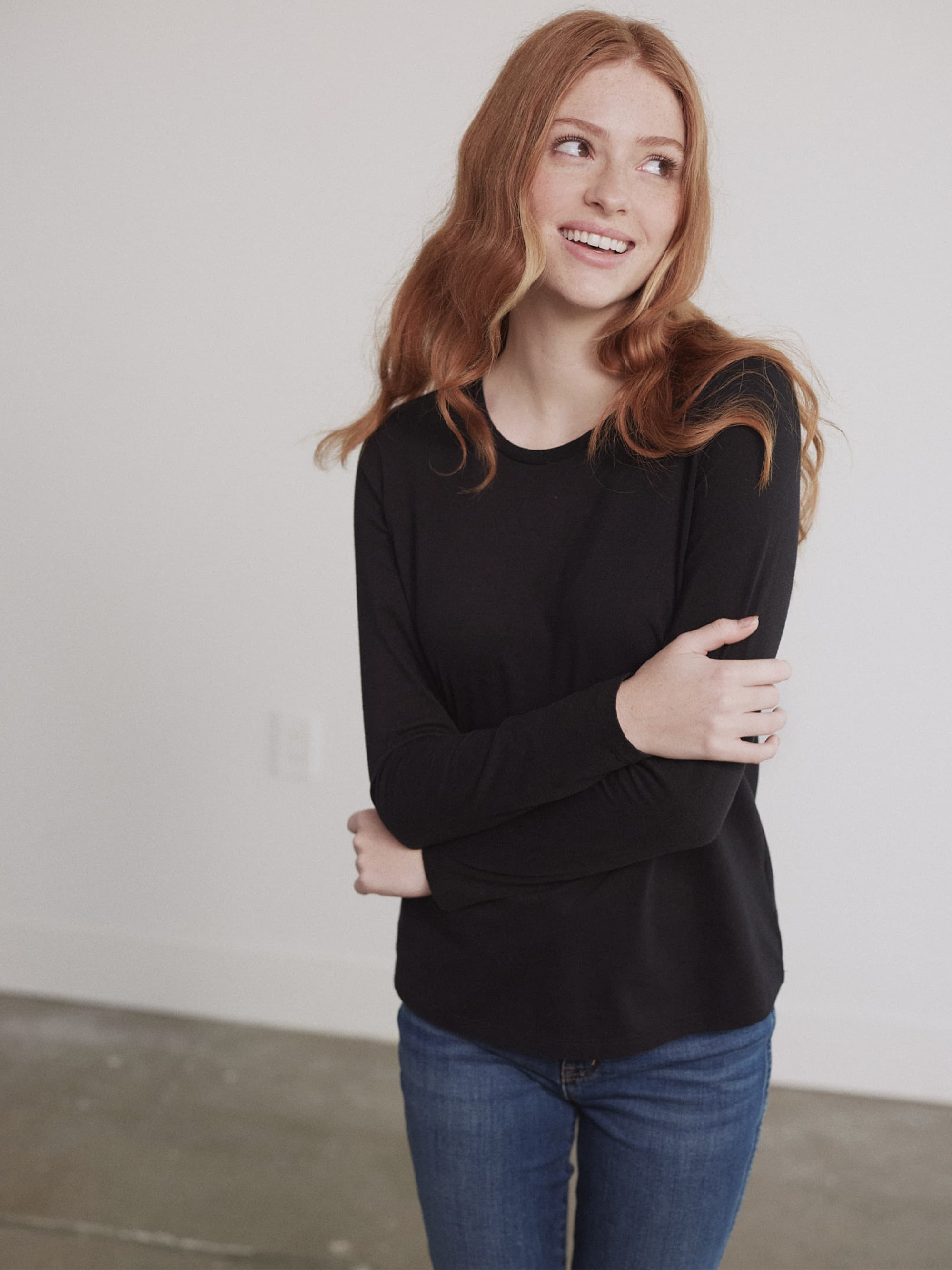 Organic Cotton Long Sleeve T-Shirt for Men & Women - Soft Breathable Eco-Friendly Shirt - Perfect for Yoga, Hiking & Casual Wear