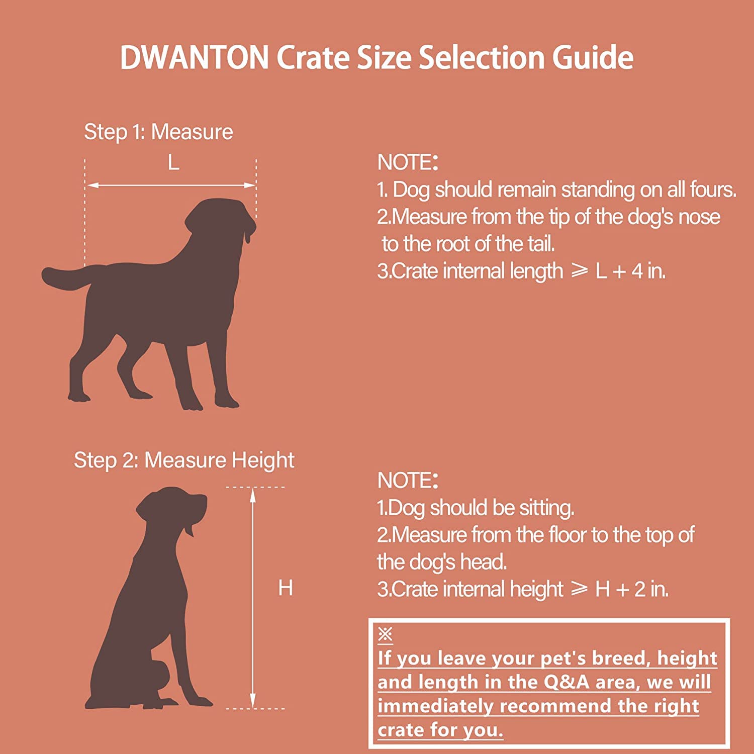 DWANTON Wooden Dog Crate Furniture with Removable Cushion - Indoor Pet Kennel Table with Double Doors - Small/Medium/Large/XL Size (27.2