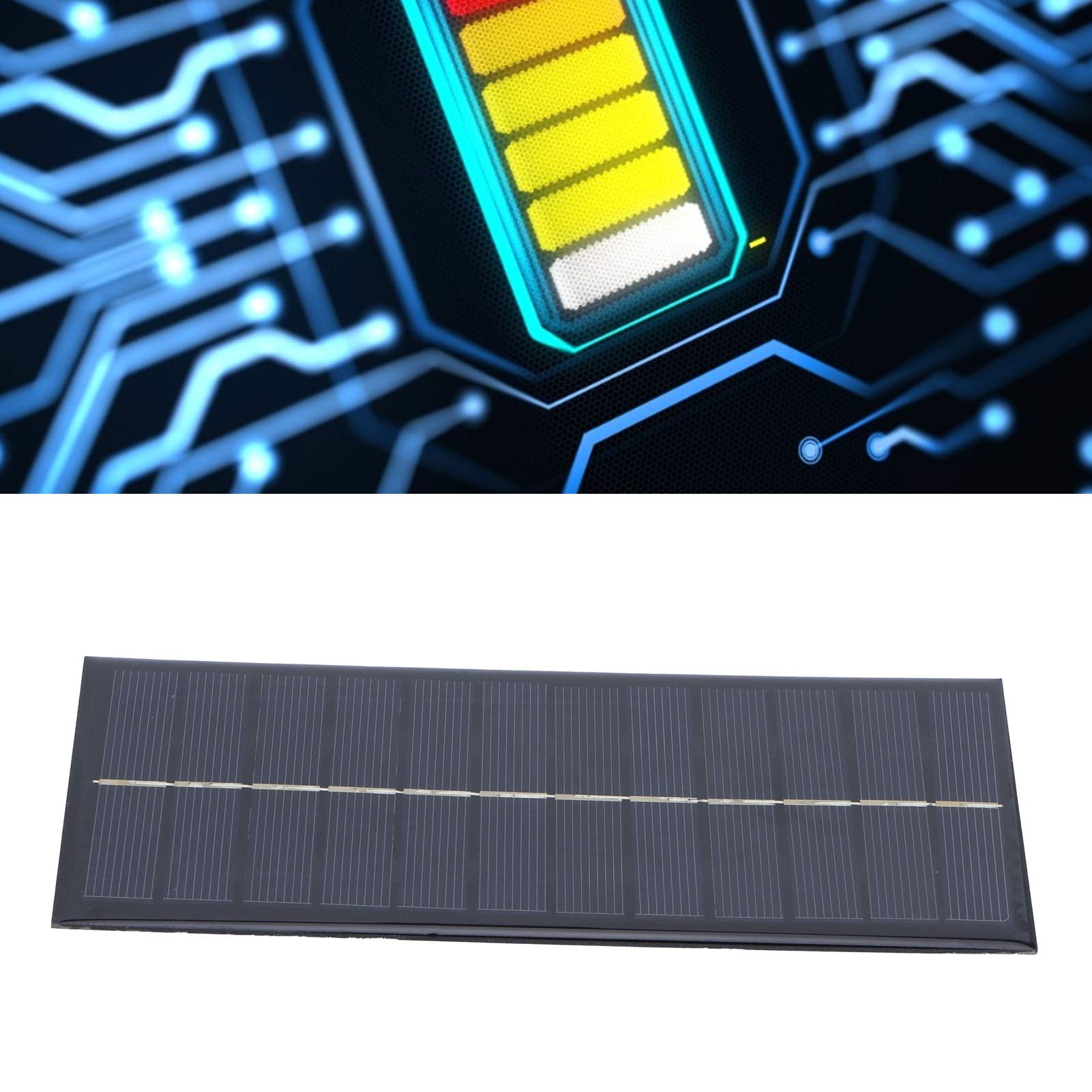 9V Solar Panel Charger - 2.5W Polysilicon DIY Solar Power Kit for Rechargeable Batteries | Portable Clean Energy Solution for Camping, Hiking & Emergency Power Backup