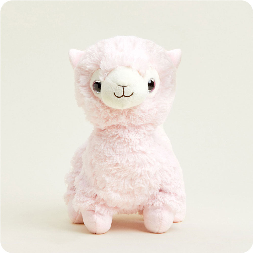 Pink Llama Plush Stuffed Animal with Microwavable Heat Pack - Soft & Cozy Warmies for Kids & Adults - Perfect for Stress Relief, Anxiety Comfort, and Cold Weather Warmth