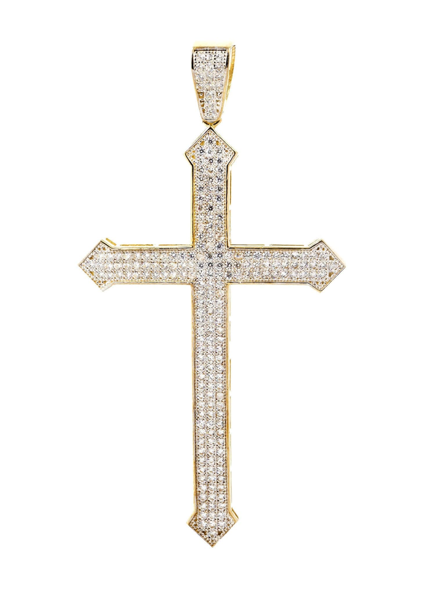 10K Gold Cross Pendant Necklace - 6.4 Grams Religious Jewelry for Women & Men - Perfect for Baptism, First Communion, Confirmation & Everyday Wear